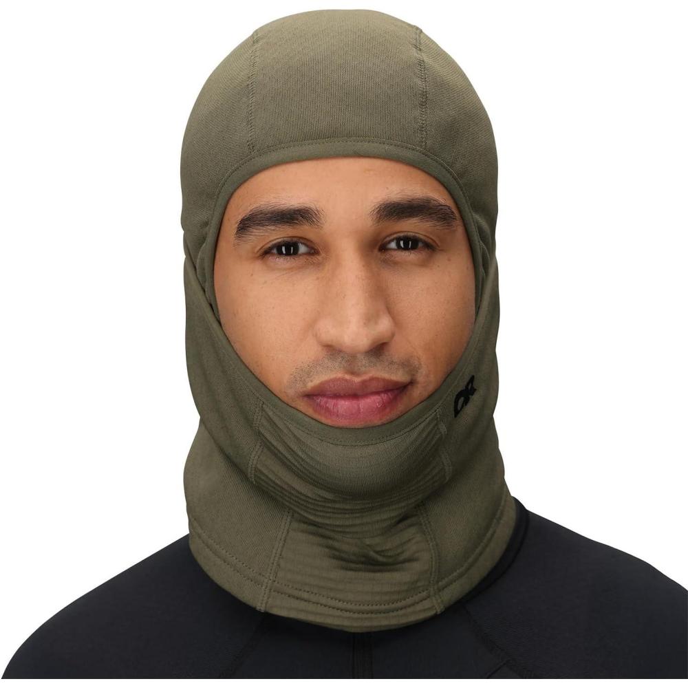 imageOutdoor Research Octaclava  Thermoregulating ActiveTemp Balaclava Moisture Wicking Quick Drying UPF 30Ranger Green