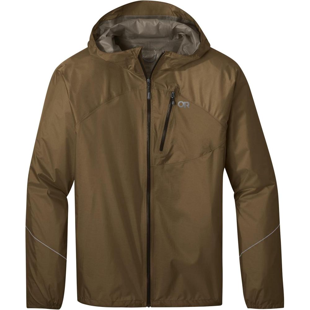 imageOutdoor Research Mens Helium Rain Jacket  Breathable Weatherproof JacketCoyote