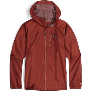Outdoor Research Men’s Helium Rain Jacket – Breathable Weatherproof Jacket(Brick)