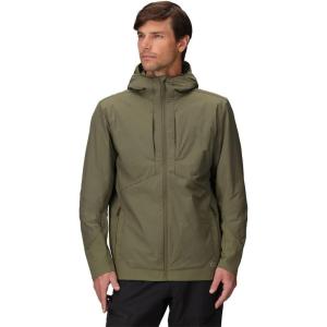 Outdoor Research Men’s Shadow Hybrid Hoodie | Insulated Zip Up Jacket, Lightweight, Water Resistant in Light Rain(Ranger Green)