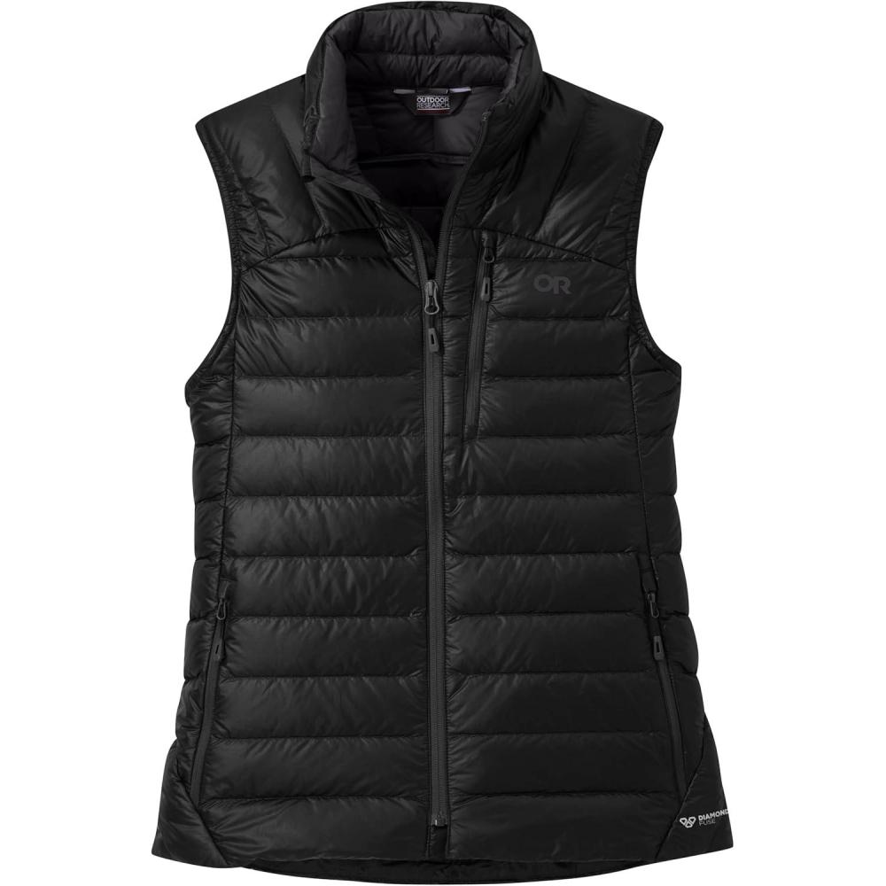 imageOutdoor Research Womens Helium Down Vest  Durable amp Lightweight Puffer VestBlack