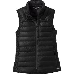 Outdoor Research Women’s Helium Down Vest – Durable & Lightweight Puffer Vest(Black)