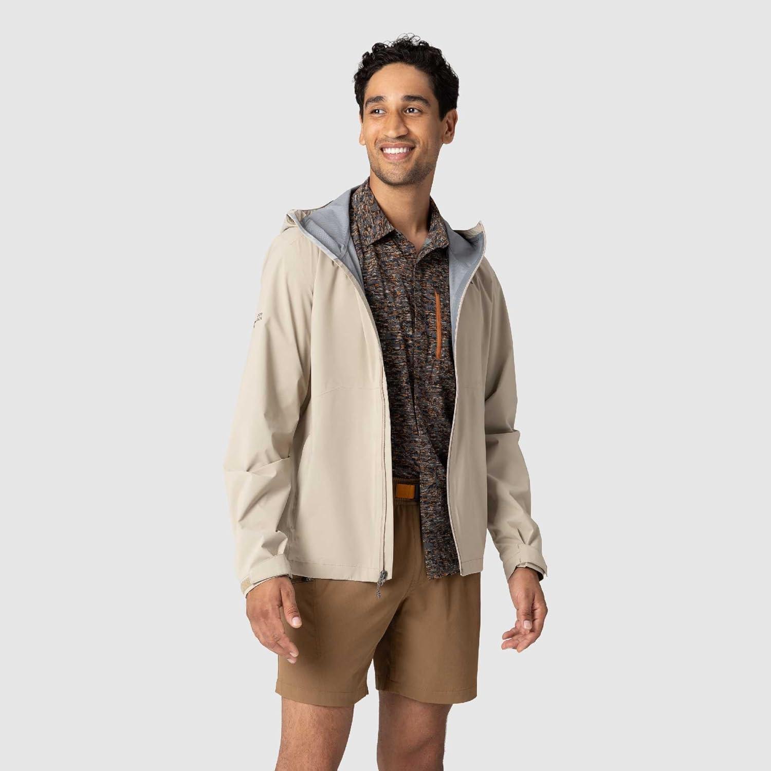 imageOutdoor Research Mens Stratoburst Stretch Rain JacketPro Khaki