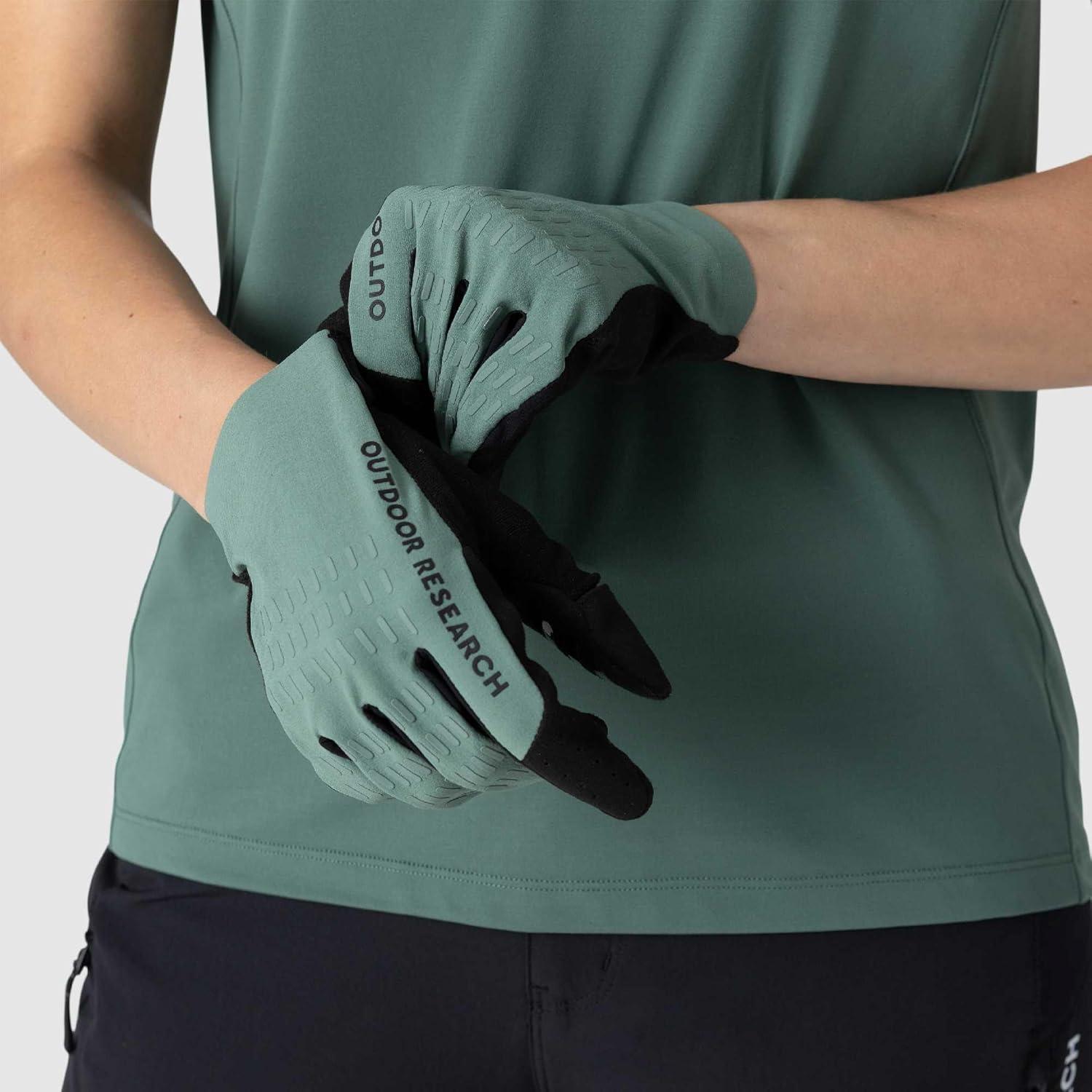 imageOutdoor Research Freewheel MTB XT Bike Glove AllWeather Touchscreen Compatible Mountain Biking Gloves for Men amp WomenMalachite