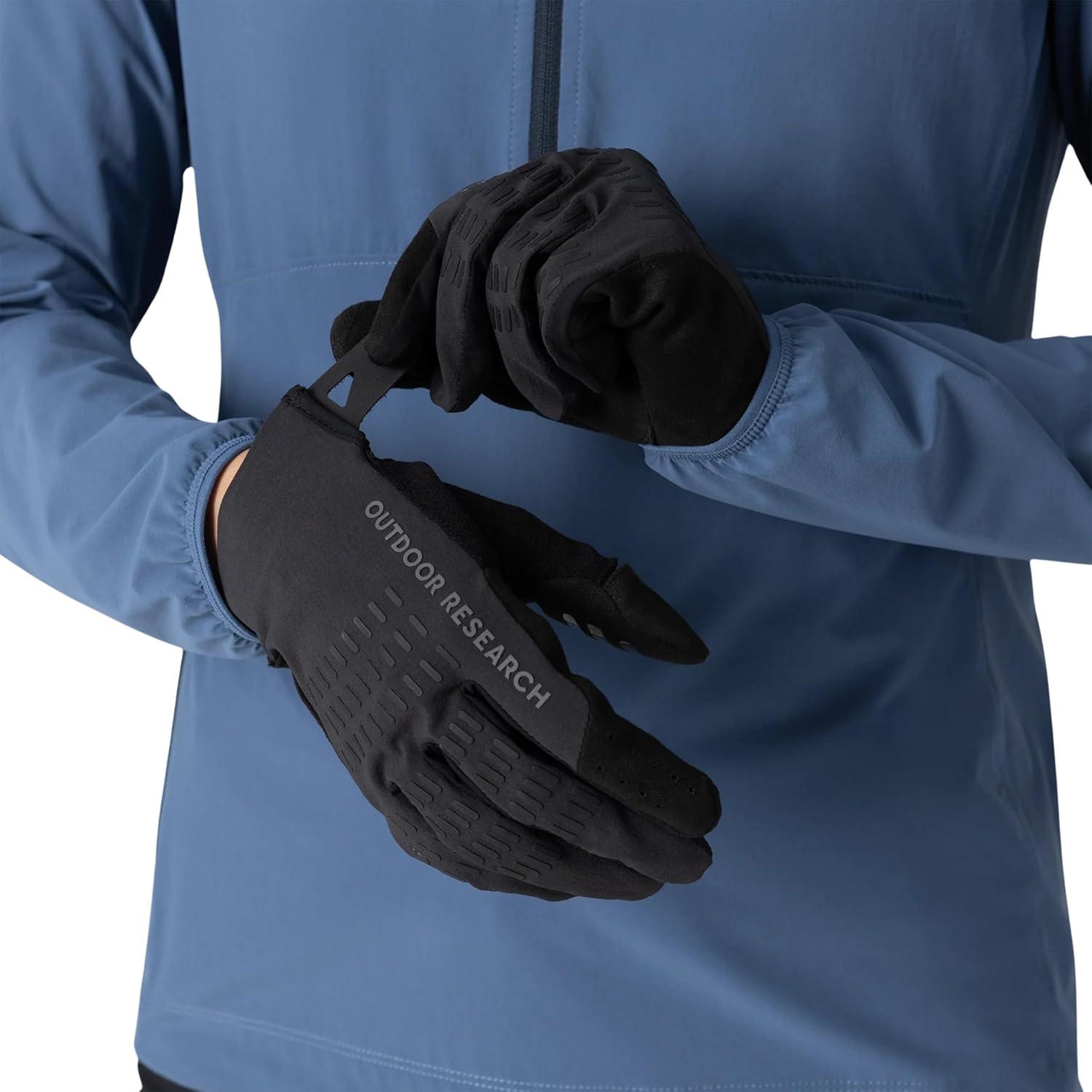 imageOutdoor Research Freewheel MTB XT Bike Glove AllWeather Touchscreen Compatible Mountain Biking Gloves for Men amp WomenSolid Black