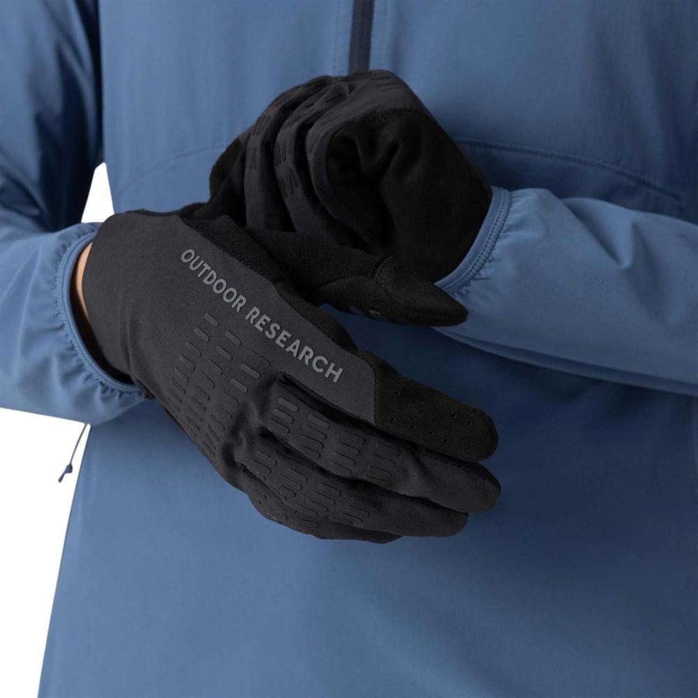 imageOutdoor Research Freewheel MTB XT Bike Glove AllWeather Touchscreen Compatible Mountain Biking Gloves for Men amp WomenSolid Black
