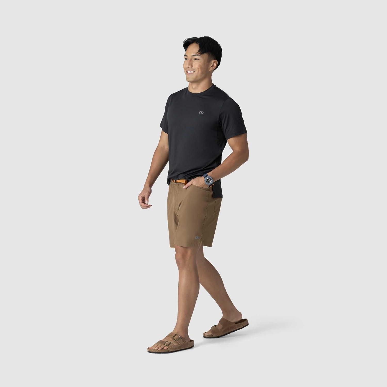 imageOutdoor Research Mens ActiveIce Spectrum Sun TShirt SelfCooling QuickDry MoistureWicking UPF 50 Standard FitBlack