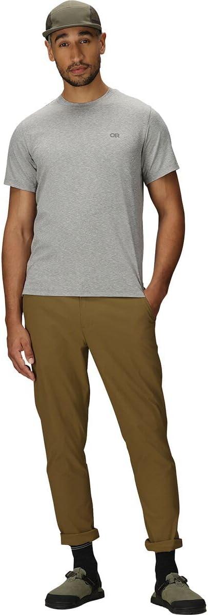 imageOutdoor Research Mens ActiveIce Spectrum Sun TShirt SelfCooling QuickDry MoistureWicking UPF 50 Standard FitGrey Heather