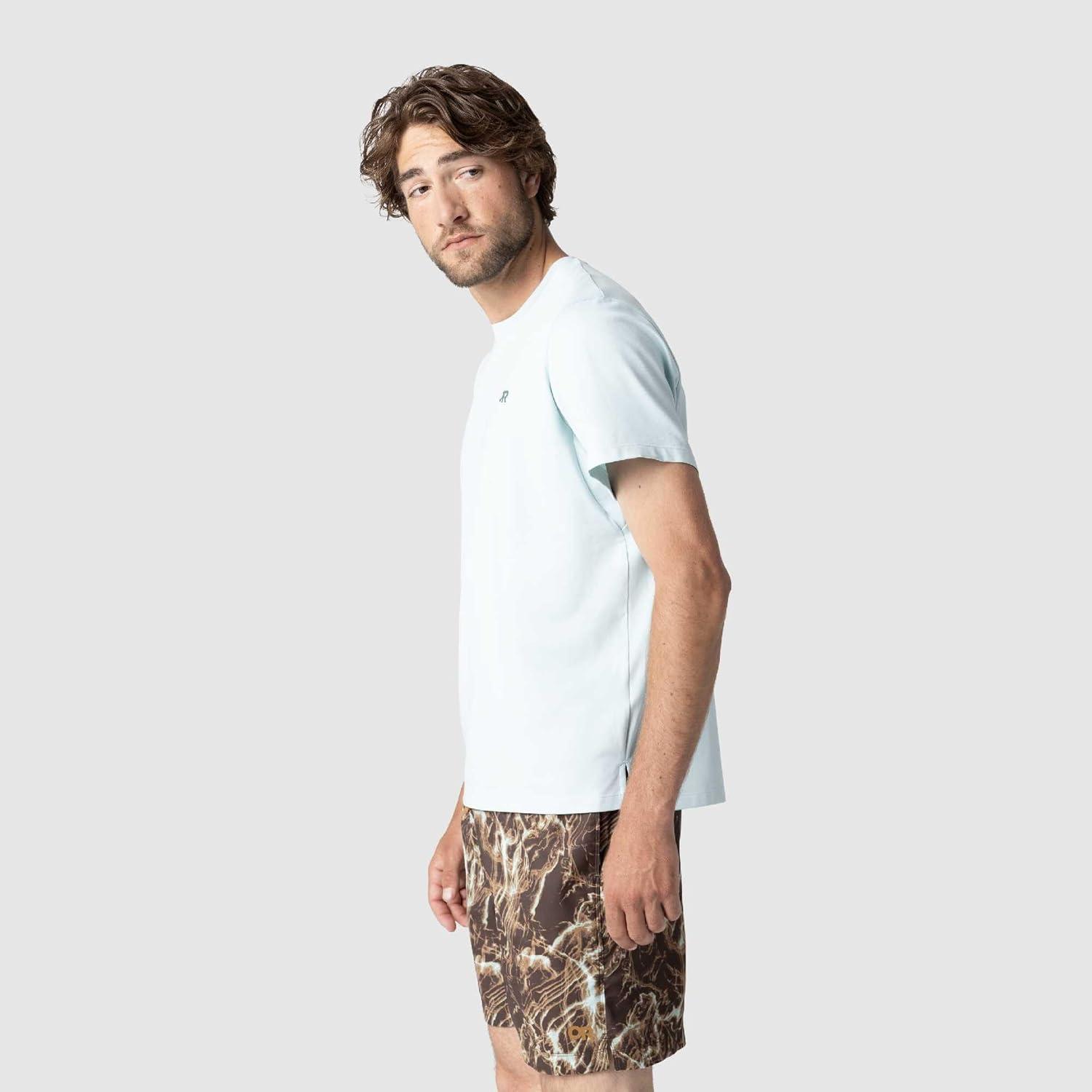 imageOutdoor Research Mens ActiveIce Spectrum Sun TShirt SelfCooling QuickDry MoistureWicking UPF 50 Standard FitTidal