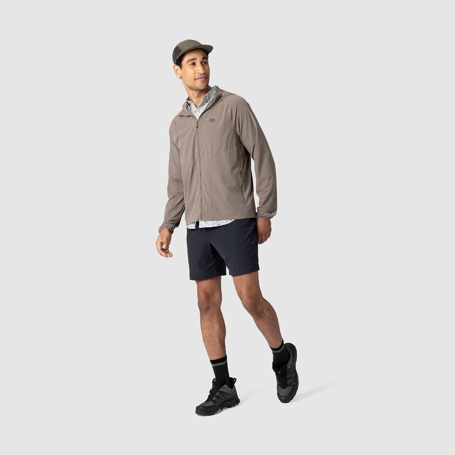 imageOutdoor Research Mens Astroman Full Zip Sun Hoodie Lightweight UPF 30 Shirt for Hiking amp Hot Weather Moisture WickingGravel