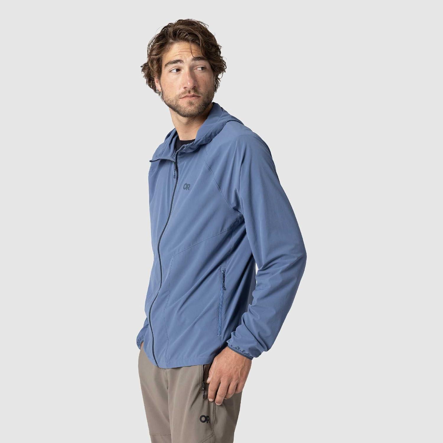 imageOutdoor Research Mens Astroman Full Zip Sun Hoodie Lightweight UPF 30 Shirt for Hiking amp Hot Weather Moisture WickingSkyline