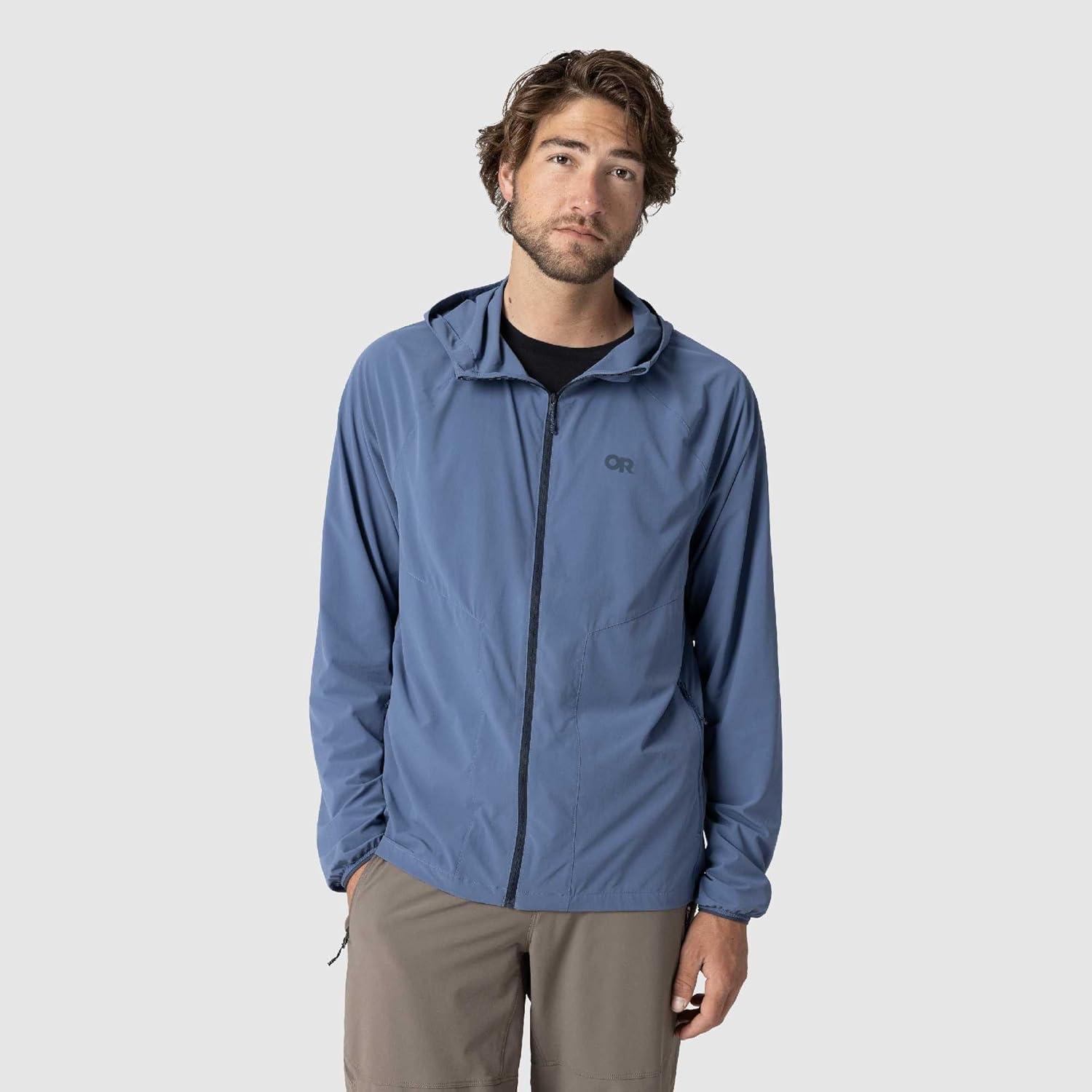 imageOutdoor Research Mens Astroman Full Zip Sun Hoodie Lightweight UPF 30 Shirt for Hiking amp Hot Weather Moisture WickingSkyline