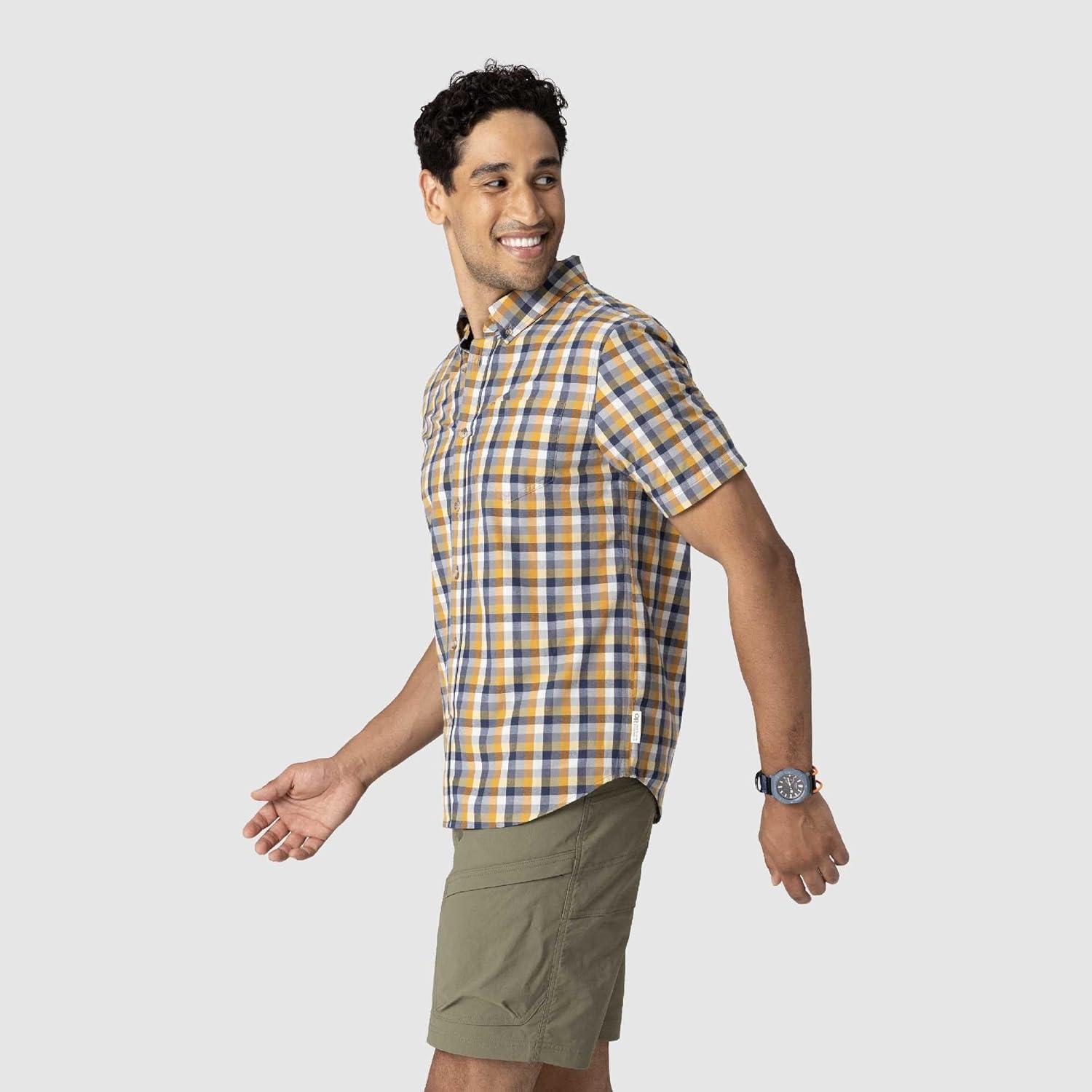 imageOutdoor Research Mens Rooftop Short Sleeve Shirt Button Down Shirt for MenSedona Plaid