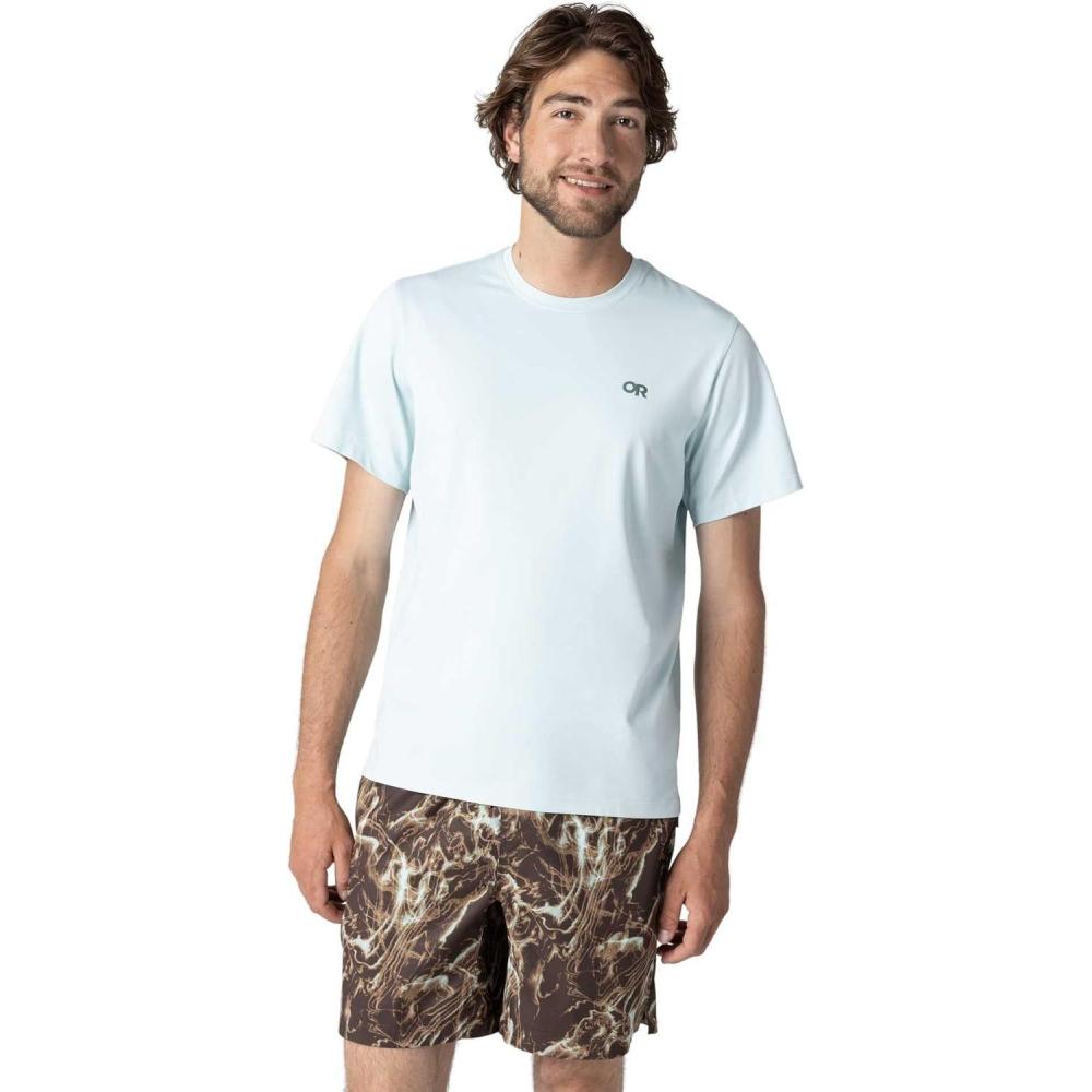 imageOutdoor Research Mens ActiveIce Spectrum Sun TShirt  SelfCooling QuickDry MoistureWicking UPF 50 Standard FitTidal
