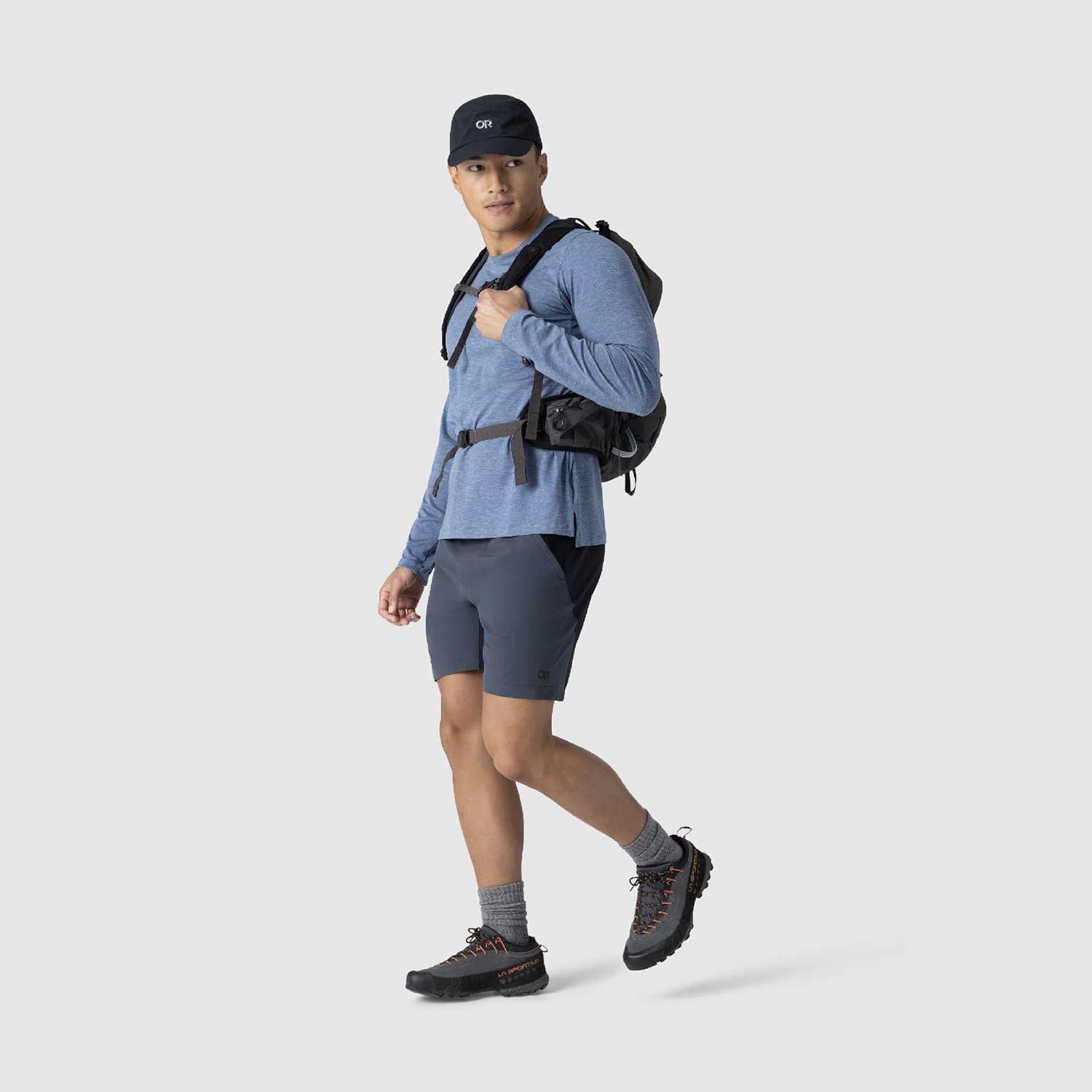 imageOutdoor Research Mens ActiveIce Spectrum Sun Long Sleeve TeeAscent Blue Heather