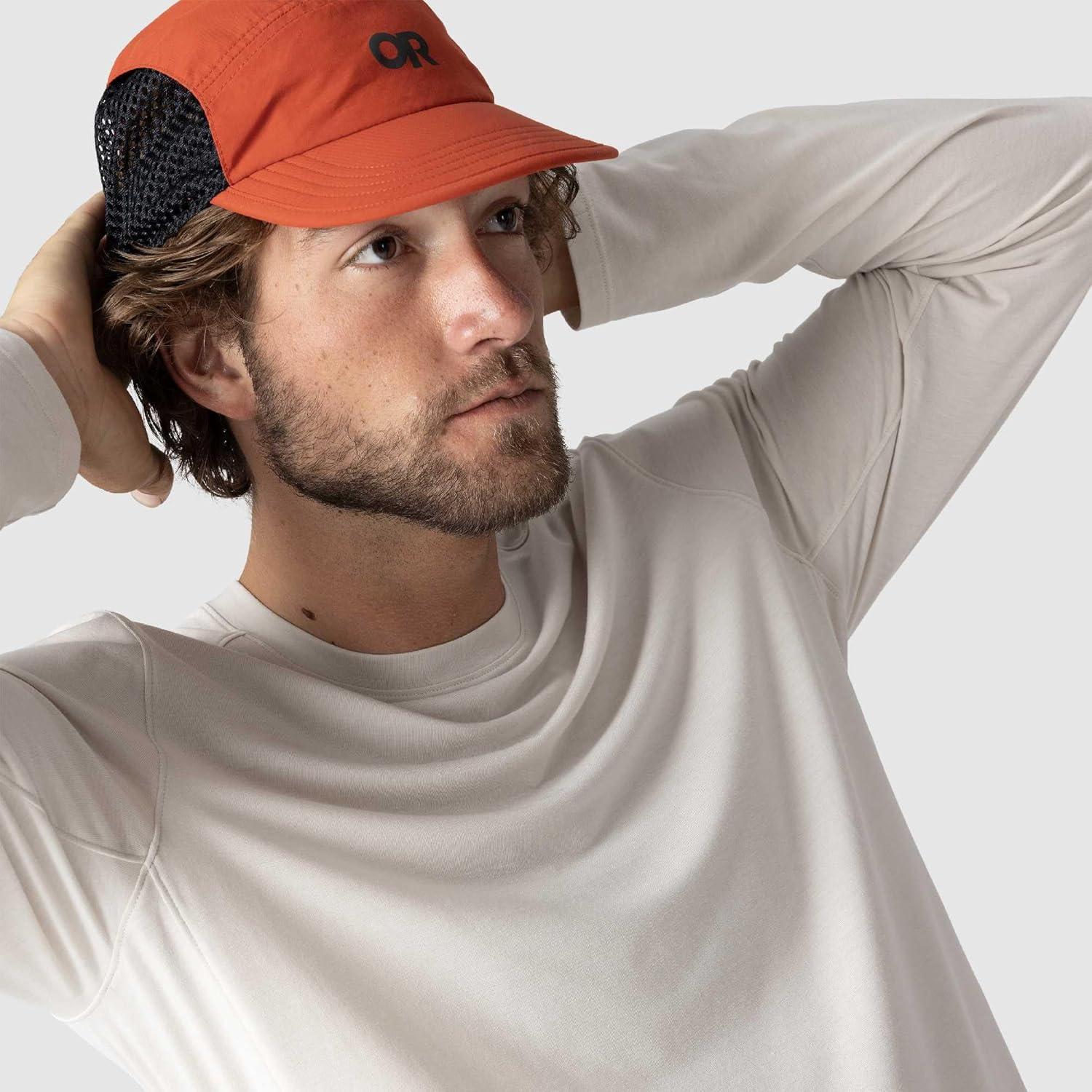 imageOutdoor Research Mens Eclipse Sun Long Sleeve Tee Water amp Wind Resistant Breathable UPF 50 Lightweight Workout TopOyster