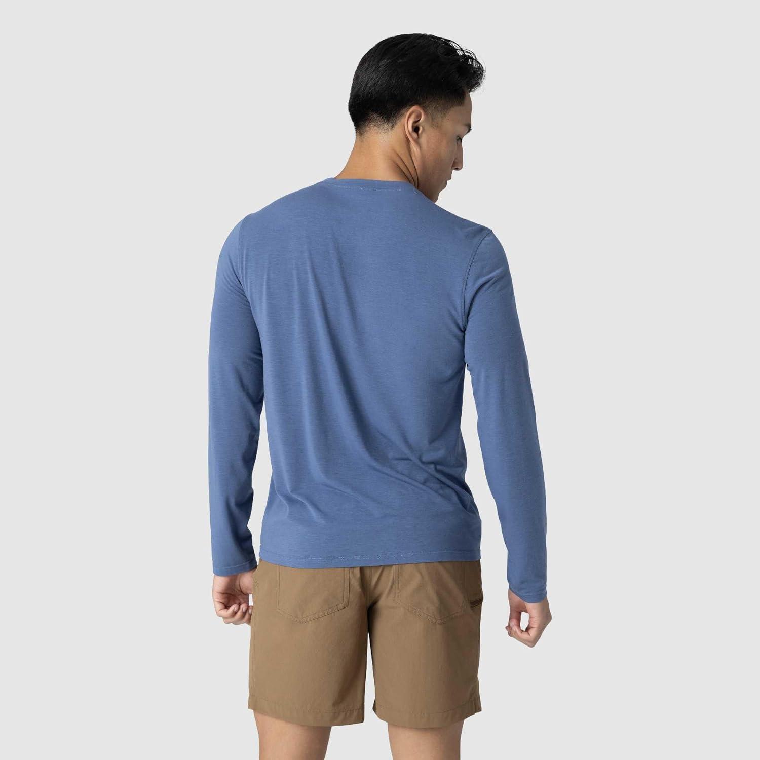 imageOutdoor Research Mens Eclipse Sun Long Sleeve Tee Water amp Wind Resistant Breathable UPF 50 Lightweight Workout TopSkyline