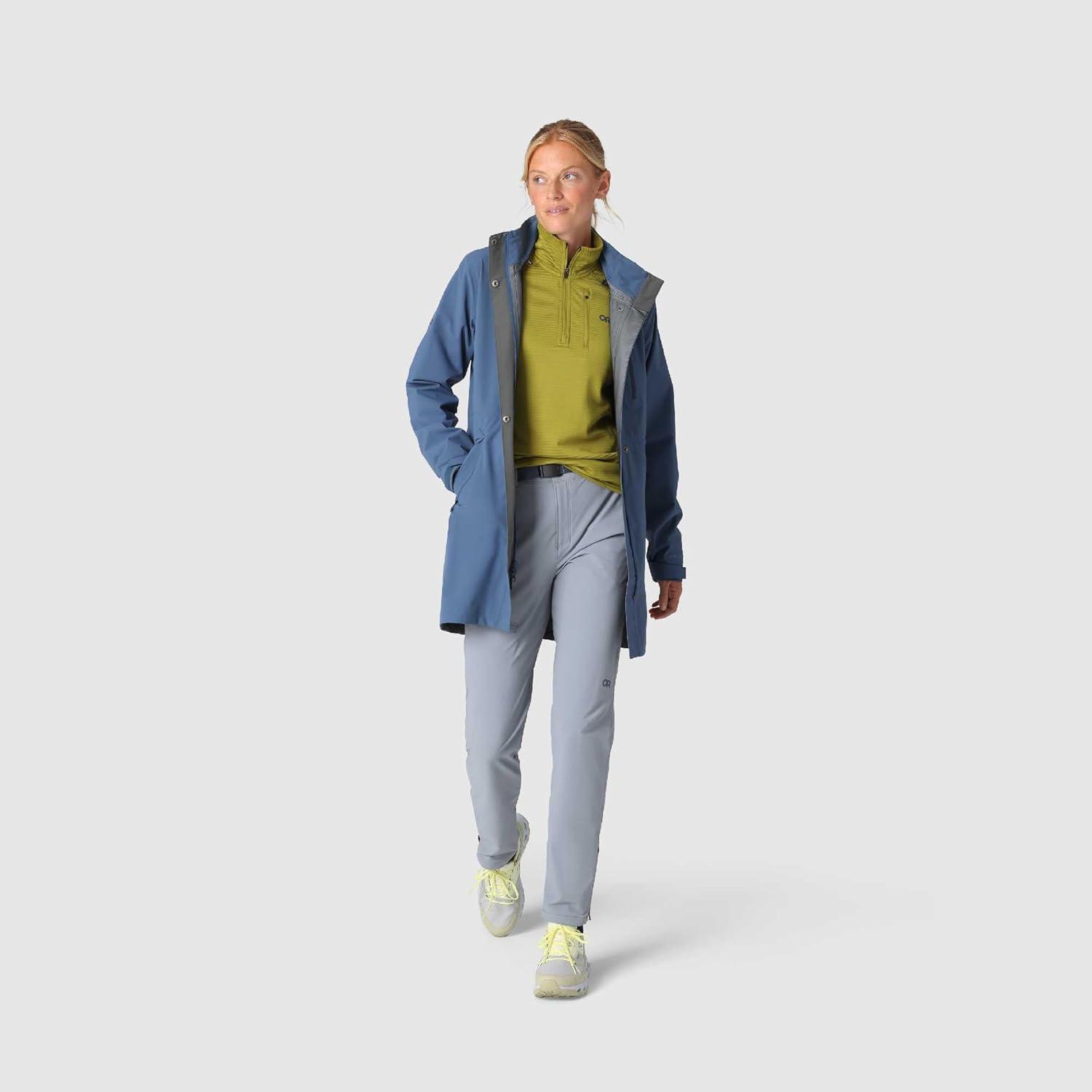 imageOutdoor Research Womens Aspire 3L Trench Waterproof Windproof Hooded Standard FitSkyline