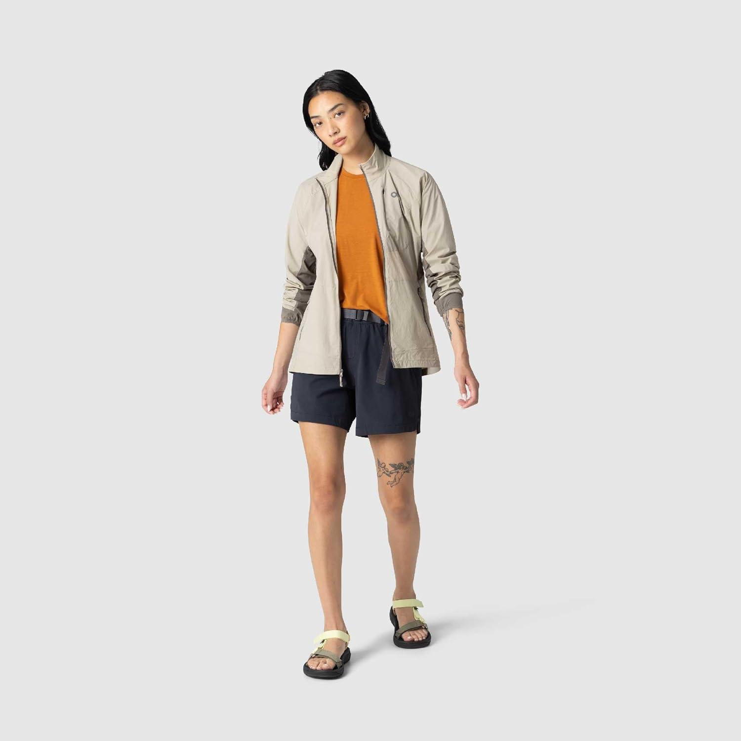 imageOutdoor Research Womens Deviator Wind JacketPro KhakiGravel