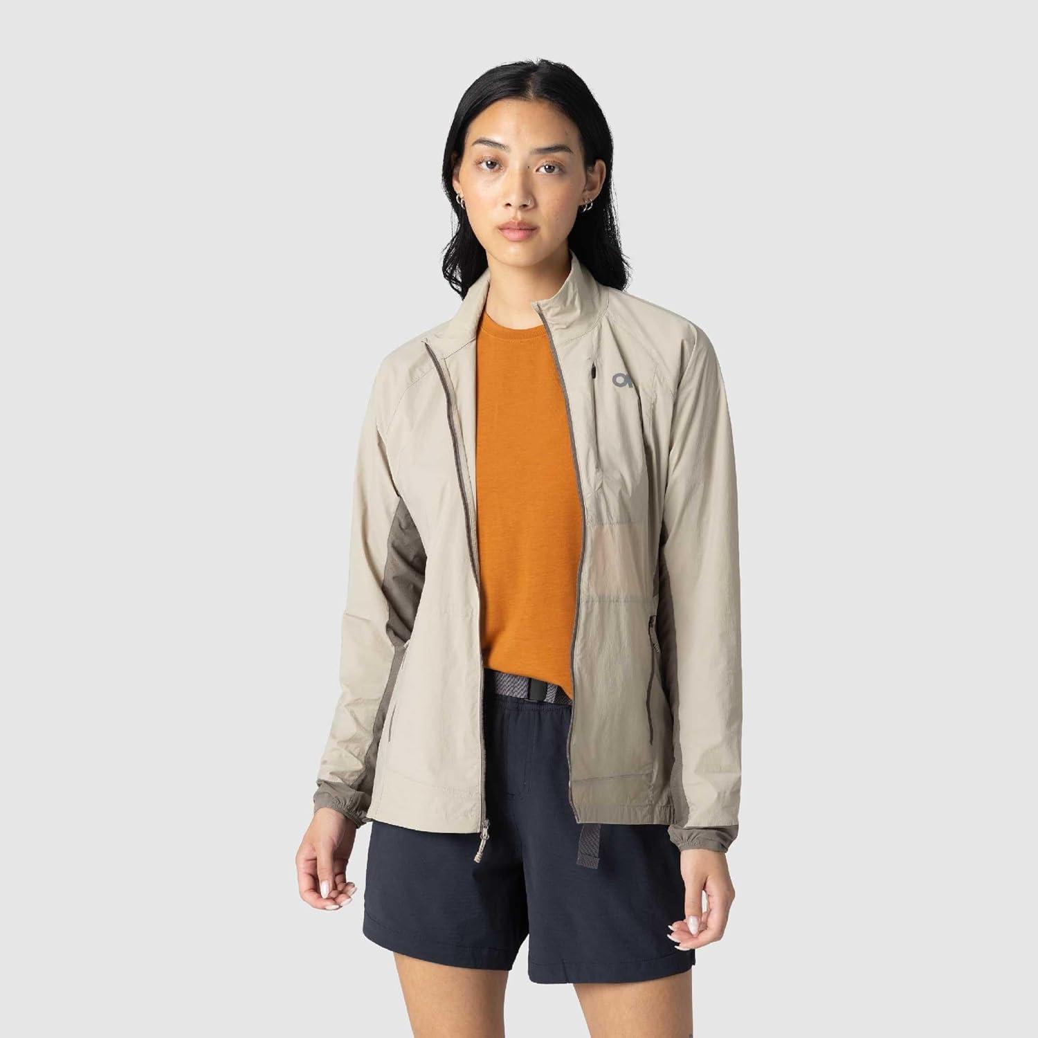 imageOutdoor Research Womens Deviator Wind JacketPro KhakiGravel