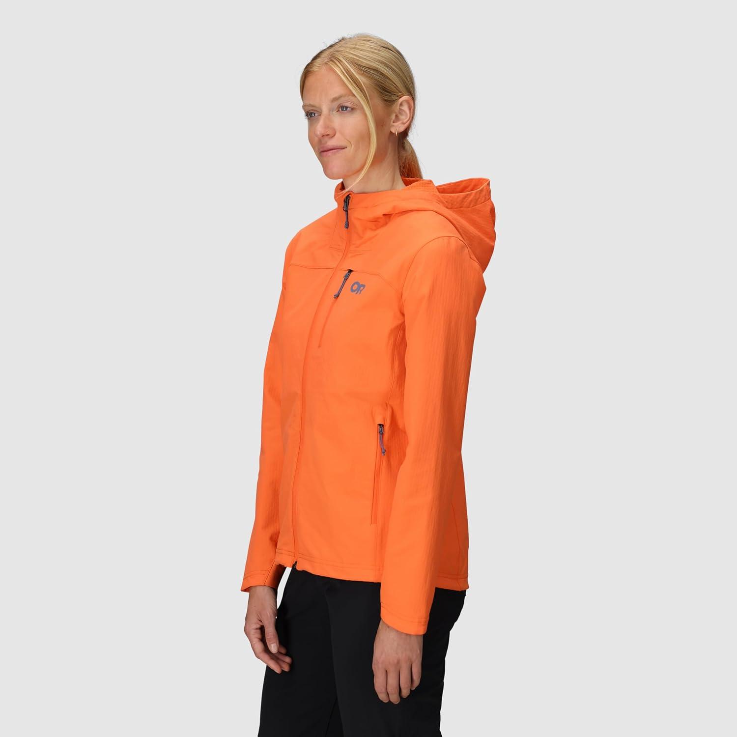 imageOutdoor Research Womens Ultima Softshell Hoodie Wind Water amp Abrasion Resistant Brushed Inner UPF 50 Standard FitZest