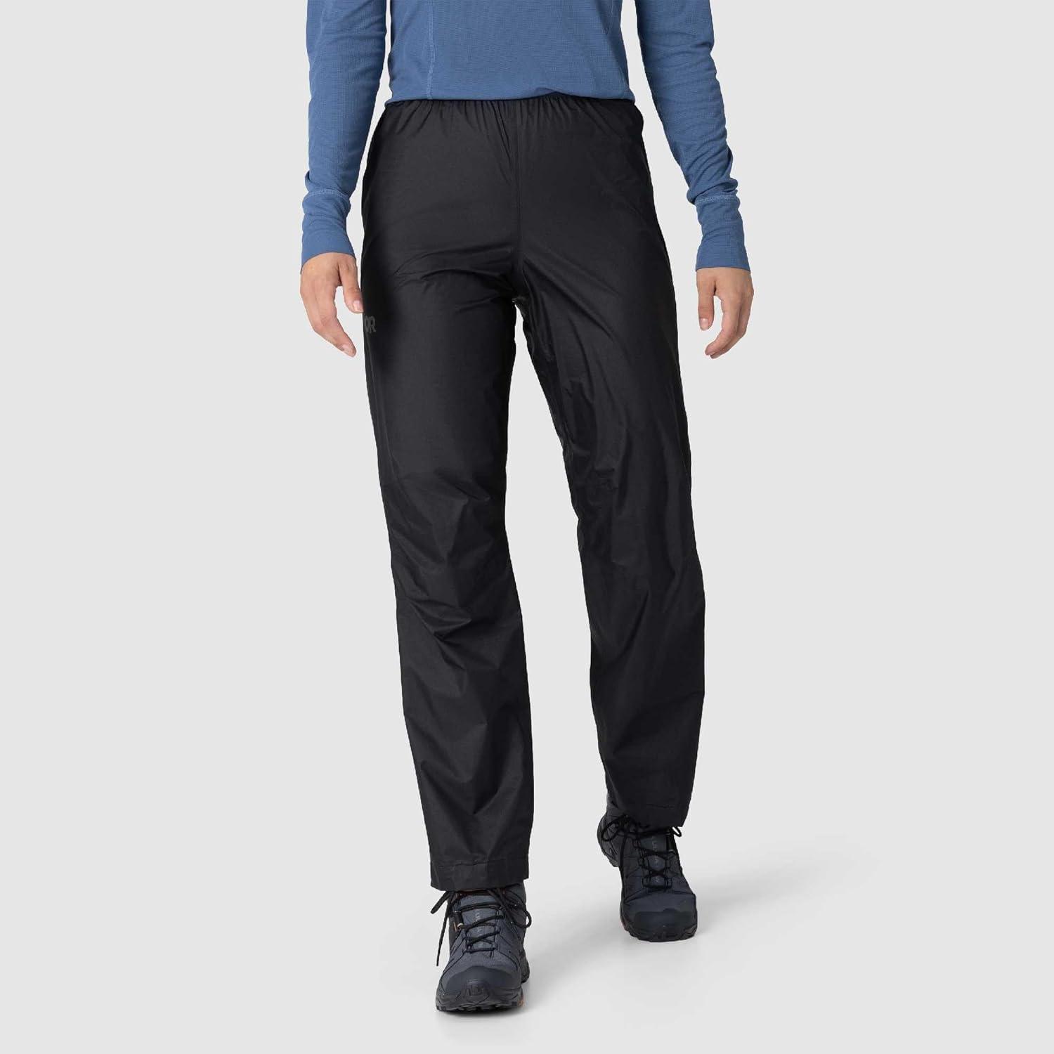 imageOutdoor Research Womens Helium UL Pant Waterproof amp Windproof Lightweight Breathable Pants Fully Seam Sealed Zip AnklesBlack