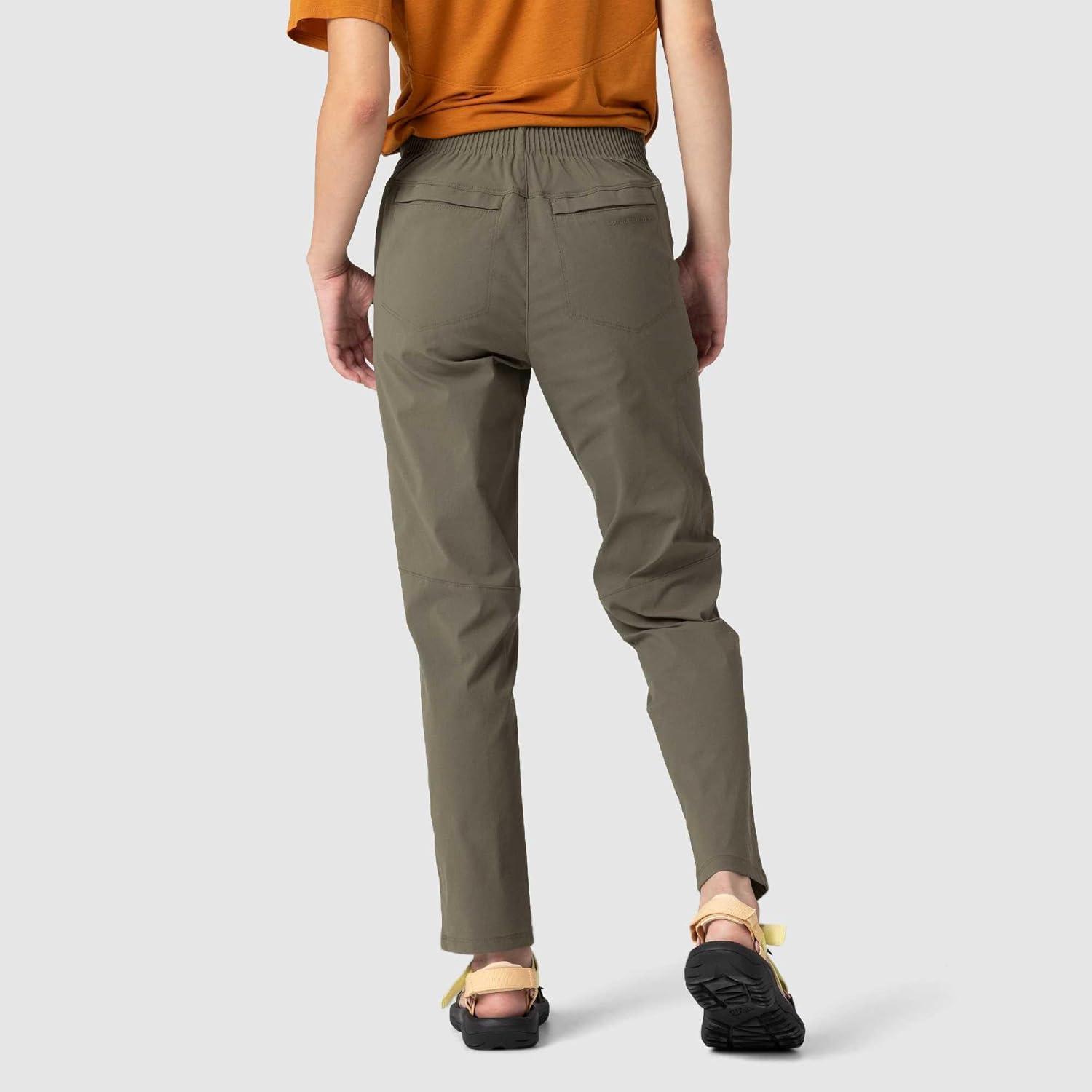 imageOutdoor Research Womens Timberline Ankle Pant Water amp Wind Resistant Stretchy UPF 50 Athletic Hiking Pants Zip PocketRanger Green
