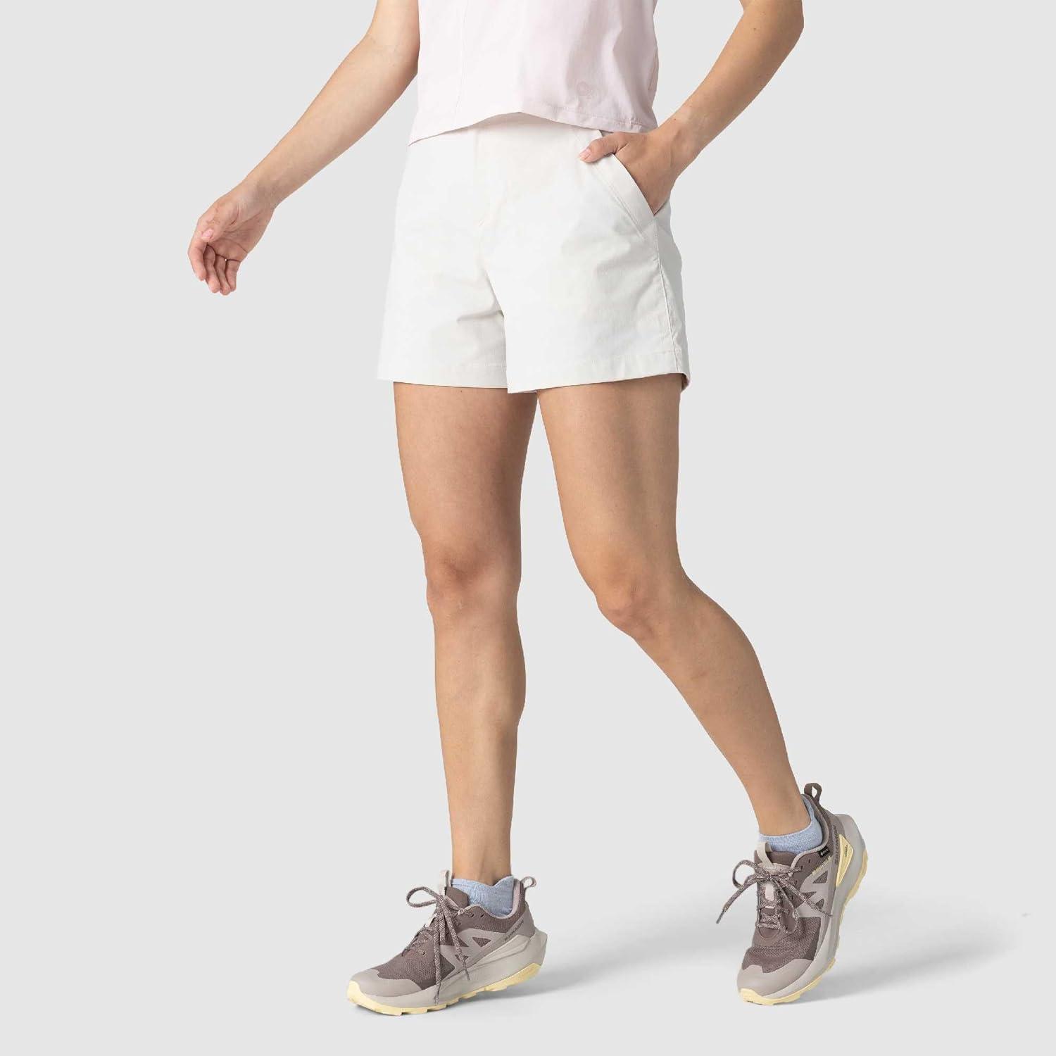 imageOutdoor Research Womens Timberline Short Moisture Wicking Stretchy UPF 50 Athletic Hiking Shorts Quick Dry Zip PocketOyster