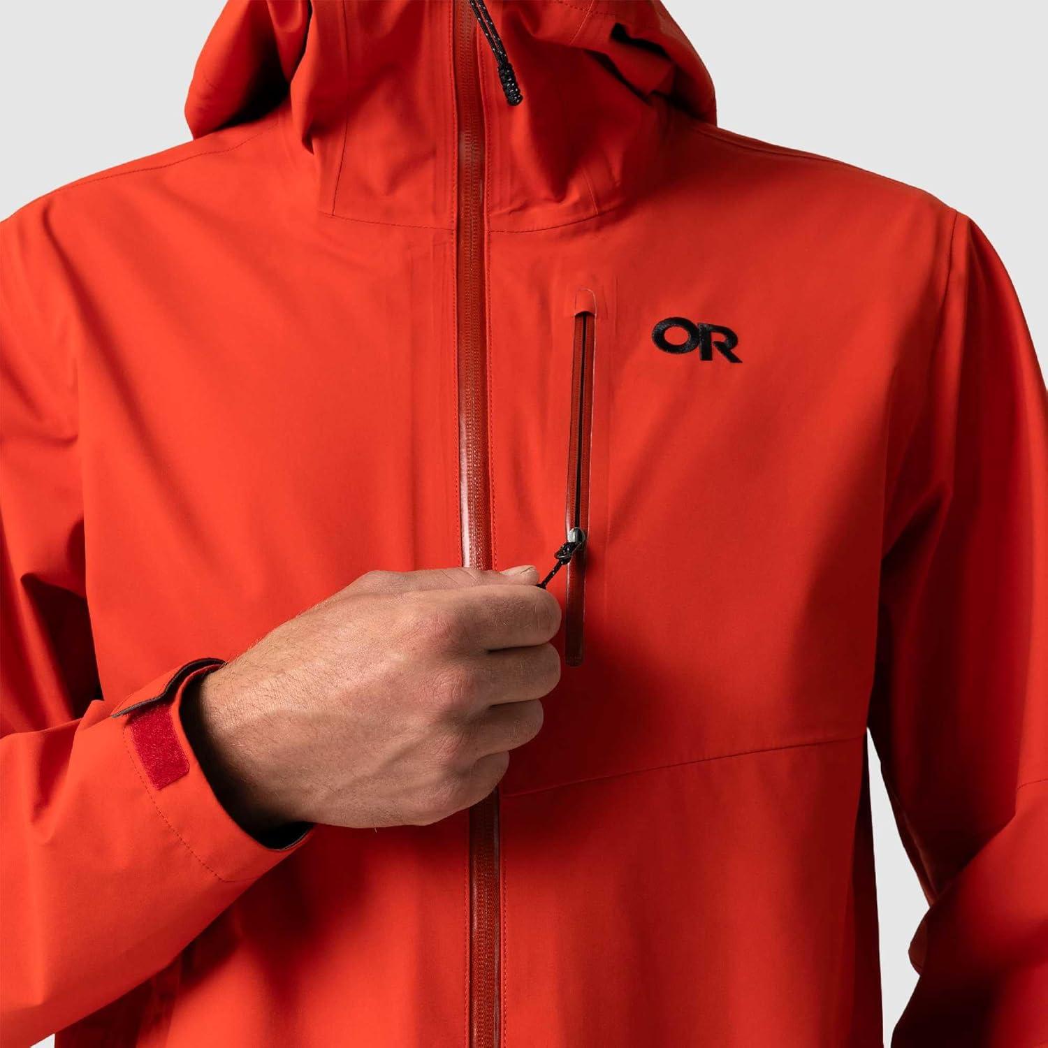 imageOutdoor Research Mens Foray 3L Jacket Waterproof Windproof Hooded Long Sleeve Standard FitCardinal