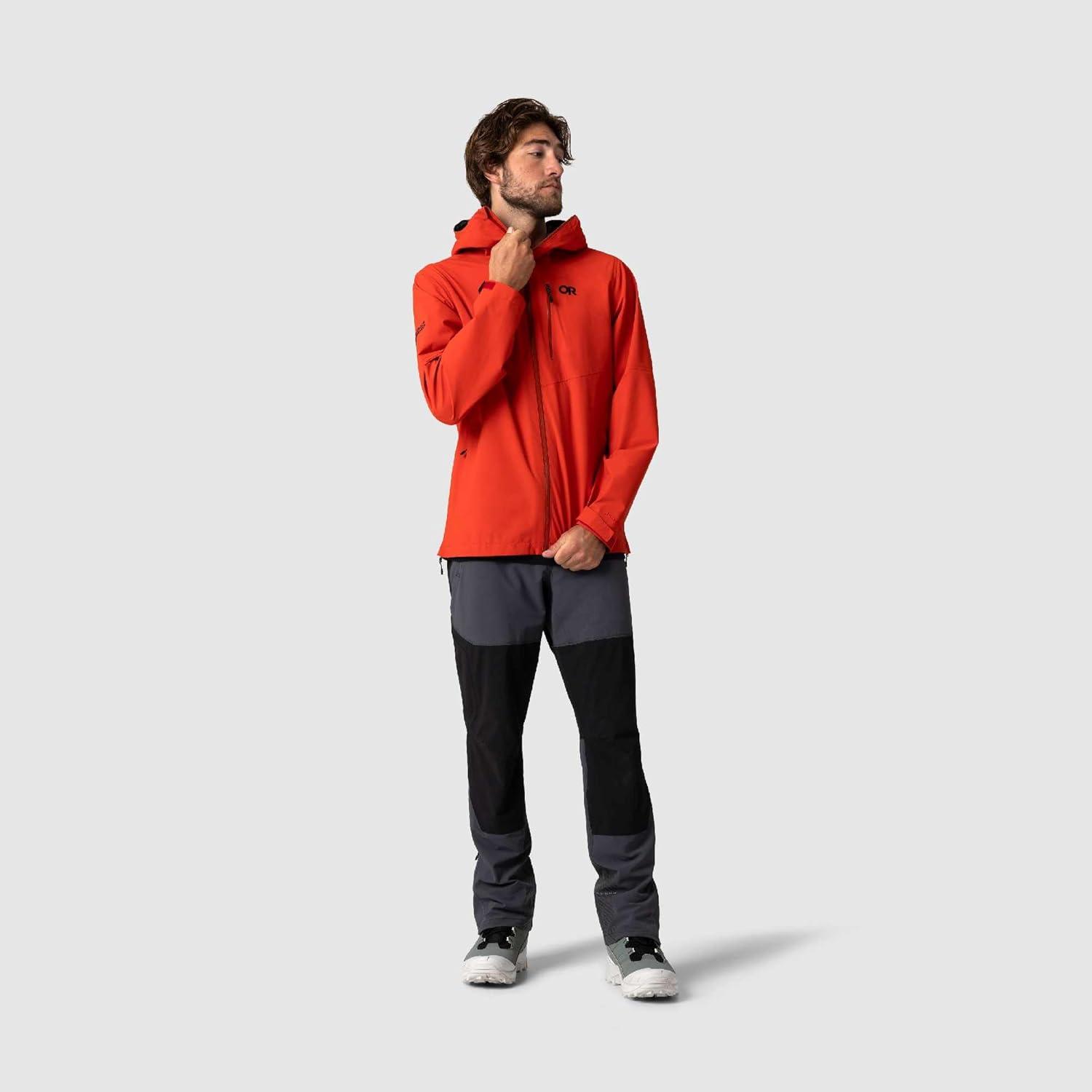 imageOutdoor Research Mens Foray 3L Jacket Waterproof Windproof Hooded Long Sleeve Standard FitCardinal