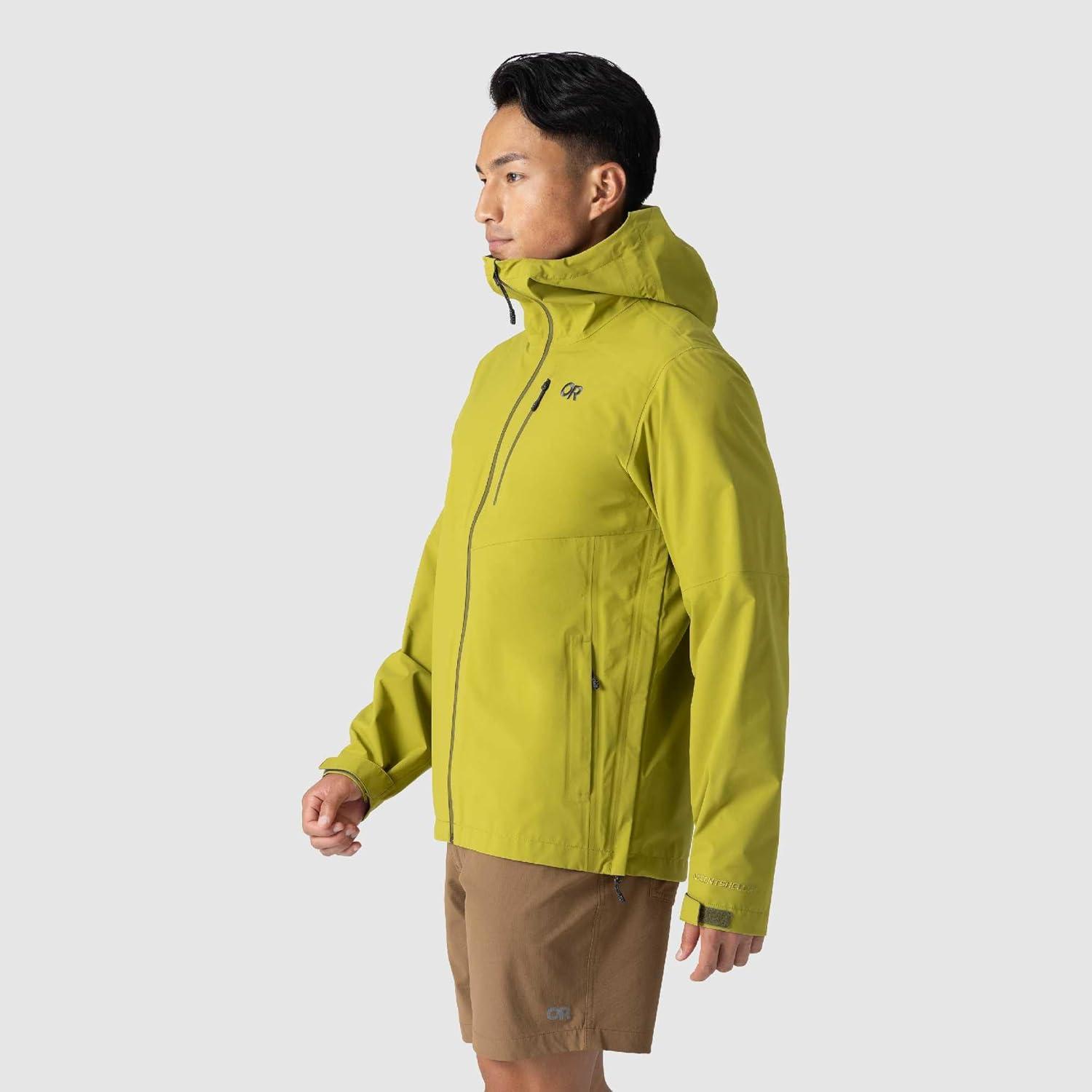 imageOutdoor Research Mens Foray 3L Jacket Waterproof Windproof Hooded Long Sleeve Standard FitRainforest