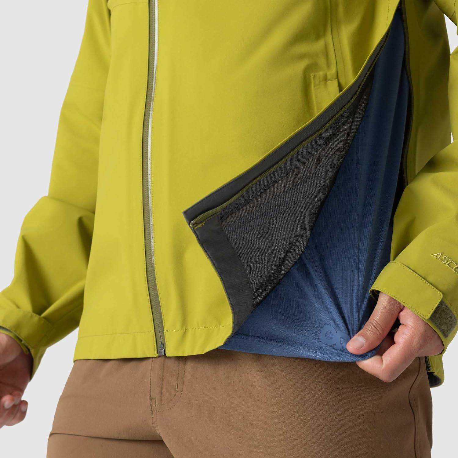 imageOutdoor Research Mens Foray 3L Jacket Waterproof Windproof Hooded Long Sleeve Standard FitRainforest