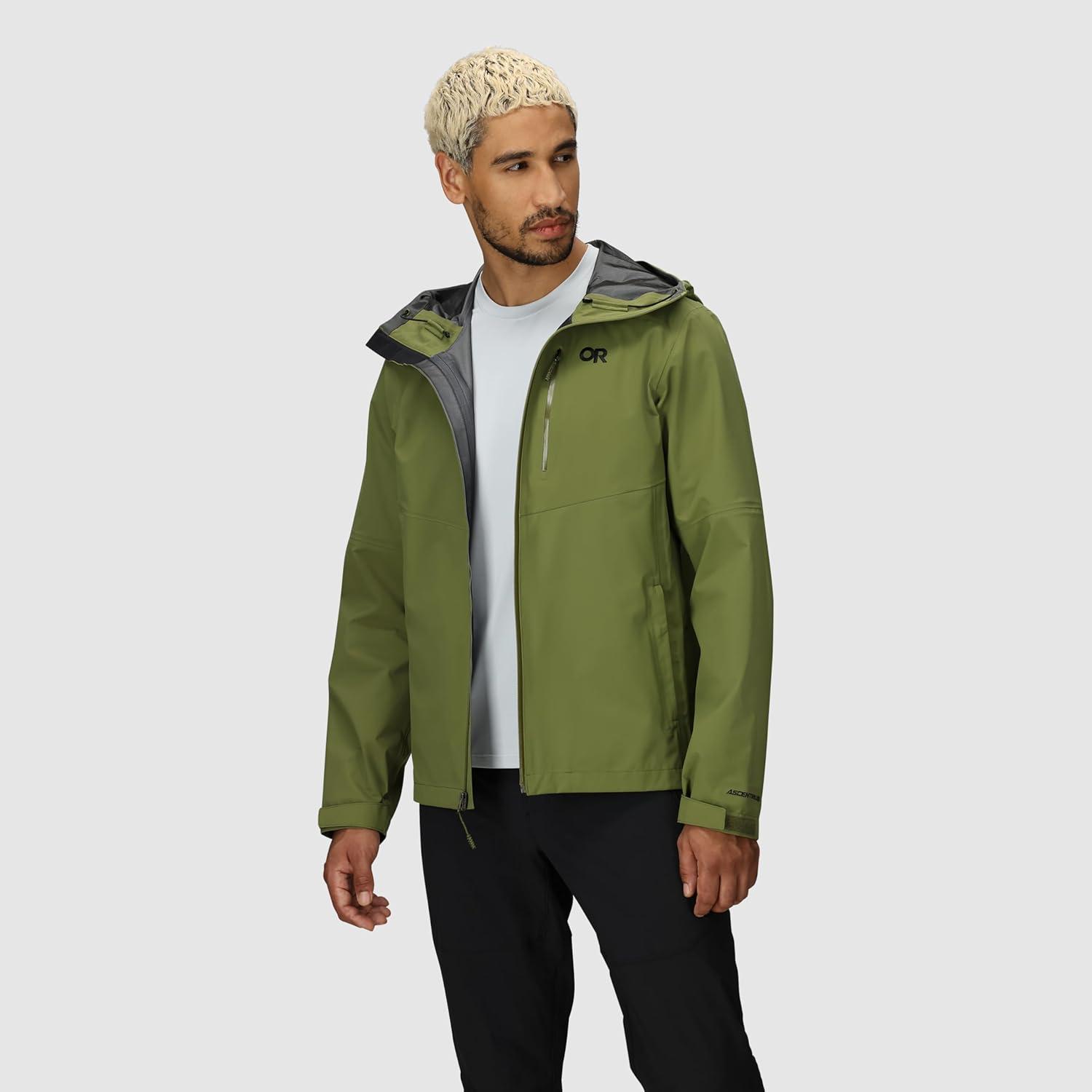 imageOutdoor Research Mens Foray 3L Jacket Waterproof Windproof Hooded Long Sleeve Standard FitWillow
