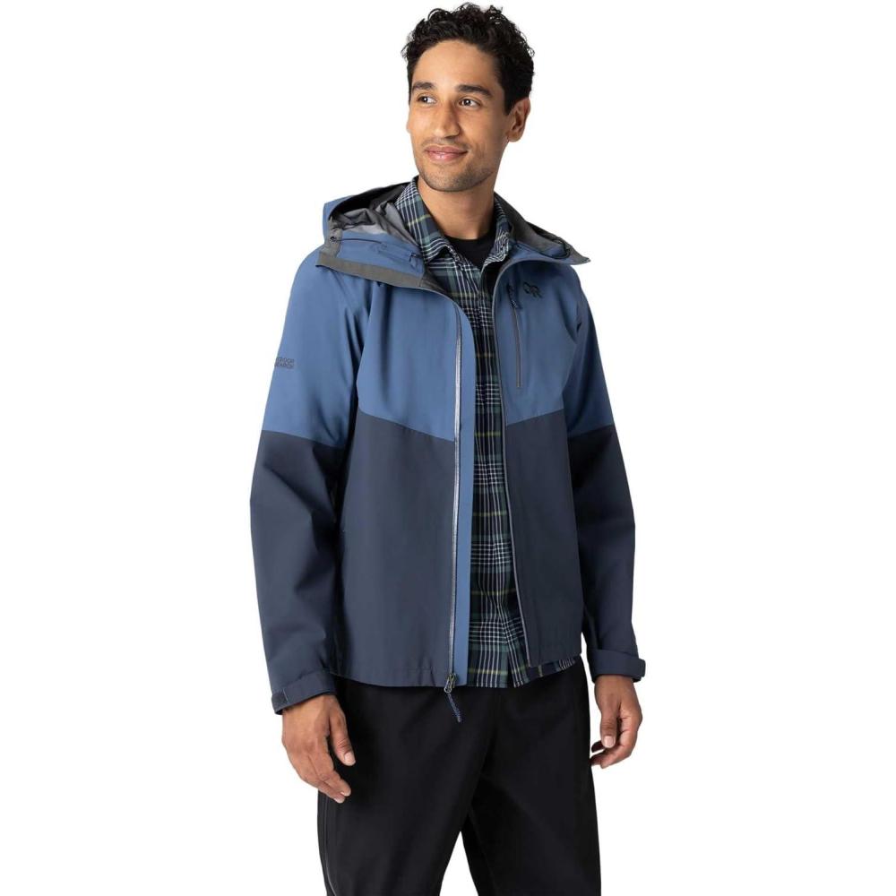 imageOutdoor Research Mens Foray 3L Jacket Waterproof Windproof Hooded Long Sleeve Standard FitSkylineAtlantic