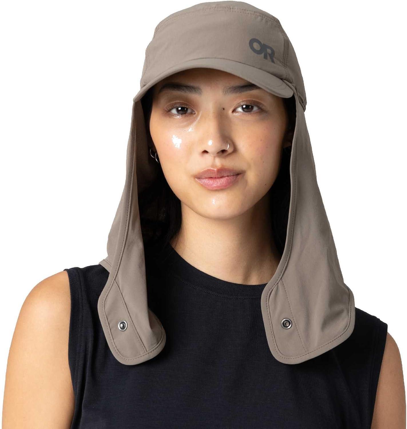 imageOutdoor Research Astroman Sun Cape Cap Lightweight Neck Flap Hiking amp Running Hat UPF 30 Protection Ball Cap Men amp WomenGravel