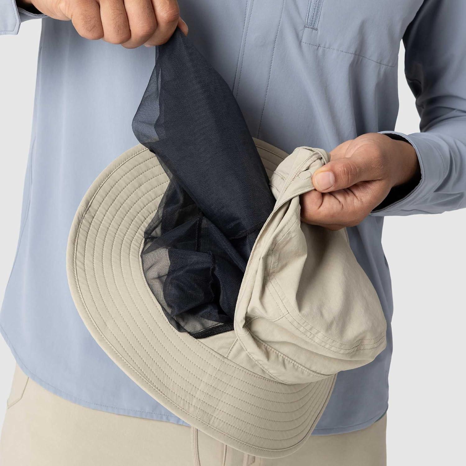 imageOutdoor Research Helios Bug Hat UPF 50 Netted Boonie Sun Hat for Hiking amp Fishing Mesh Net Keeps Mosquitos amp Insects OutPro Khaki