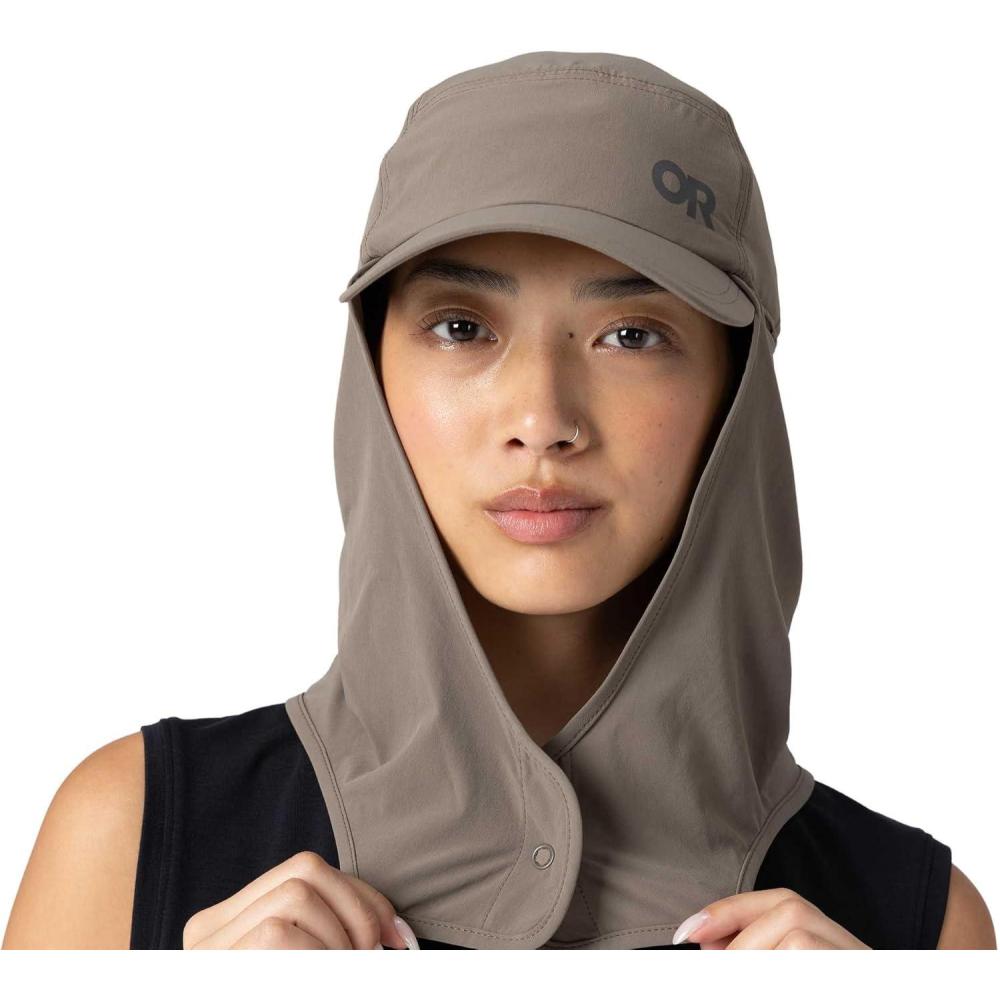 imageOutdoor Research Astroman Sun Cape Cap Lightweight Neck Flap Hiking amp Running Hat UPF 30 Protection Ball Cap Men amp WomenGravel
