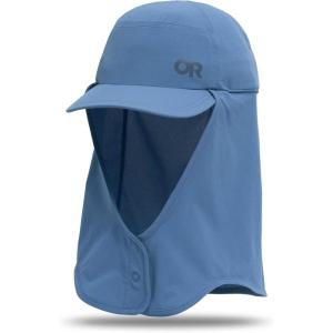 Outdoor Research Astroman Sun Cape Cap | Lightweight Neck Flap Hiking & Running Hat, UPF 30 Protection Ball Cap, Men & Women(Skyline)