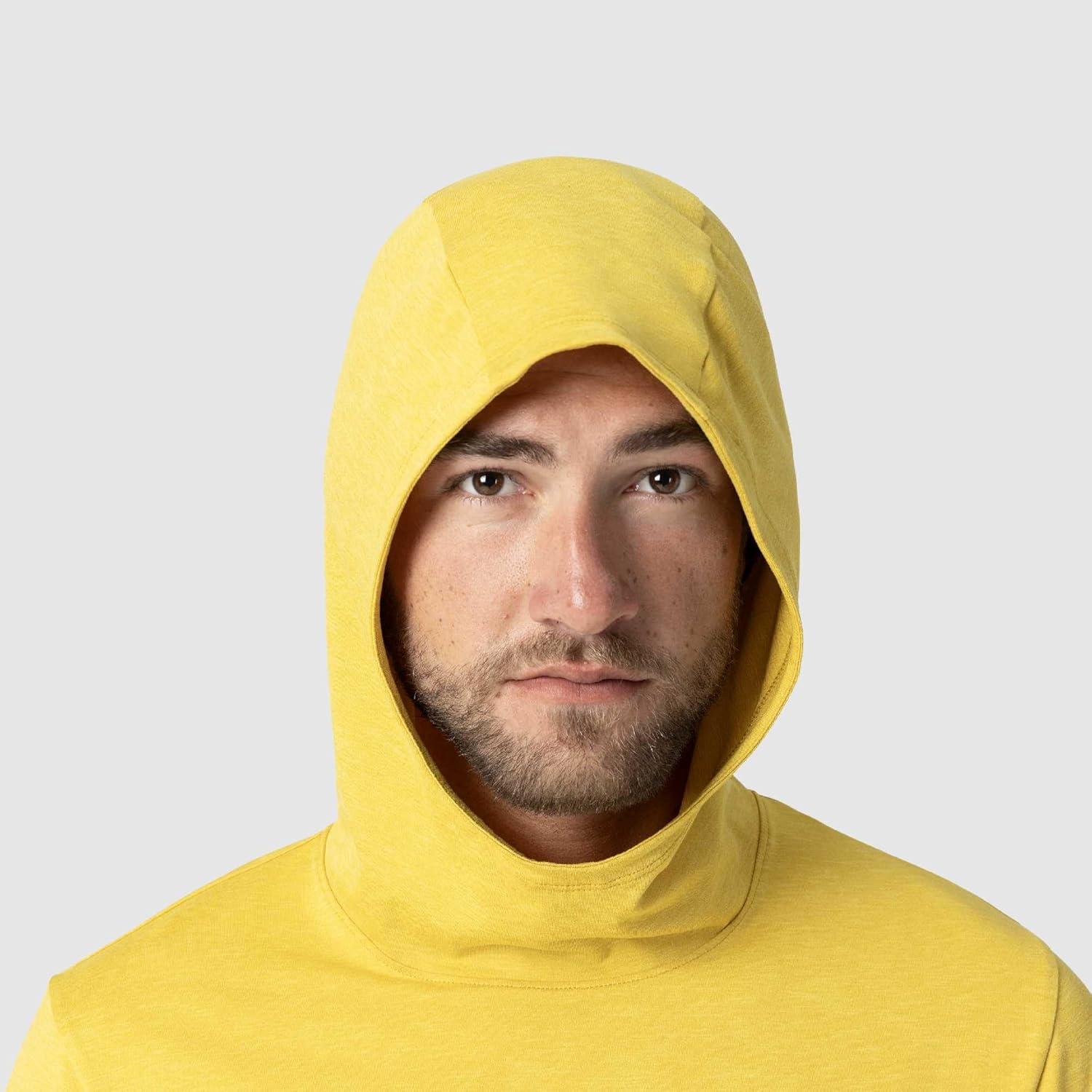 imageOutdoor Research Mens ActiveIce Spectrum Sun Hoodie Self Cooling Quick Dry 3 Panel Hood UPF 50 Standard FitAmber Heather