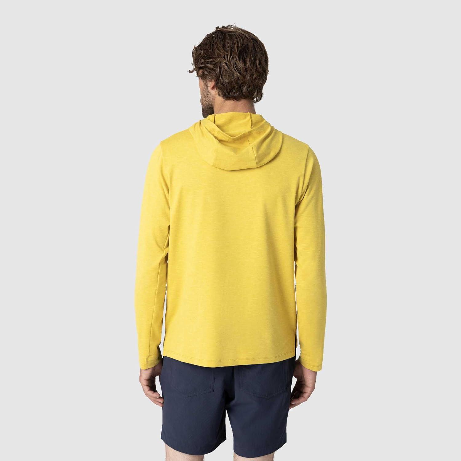 imageOutdoor Research Mens ActiveIce Spectrum Sun Hoodie Self Cooling Quick Dry 3 Panel Hood UPF 50 Standard FitAmber Heather