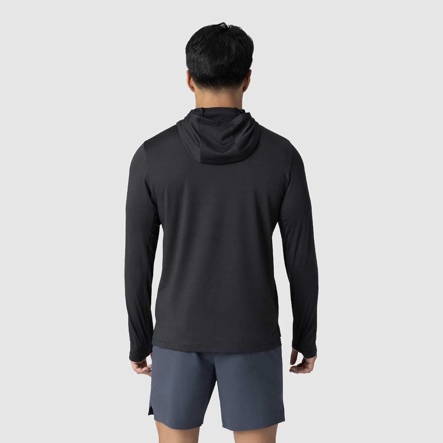 imageOutdoor Research Mens ActiveIce Spectrum Sun Hoodie Self Cooling Quick Dry 3 Panel Hood UPF 50 Standard FitBlack