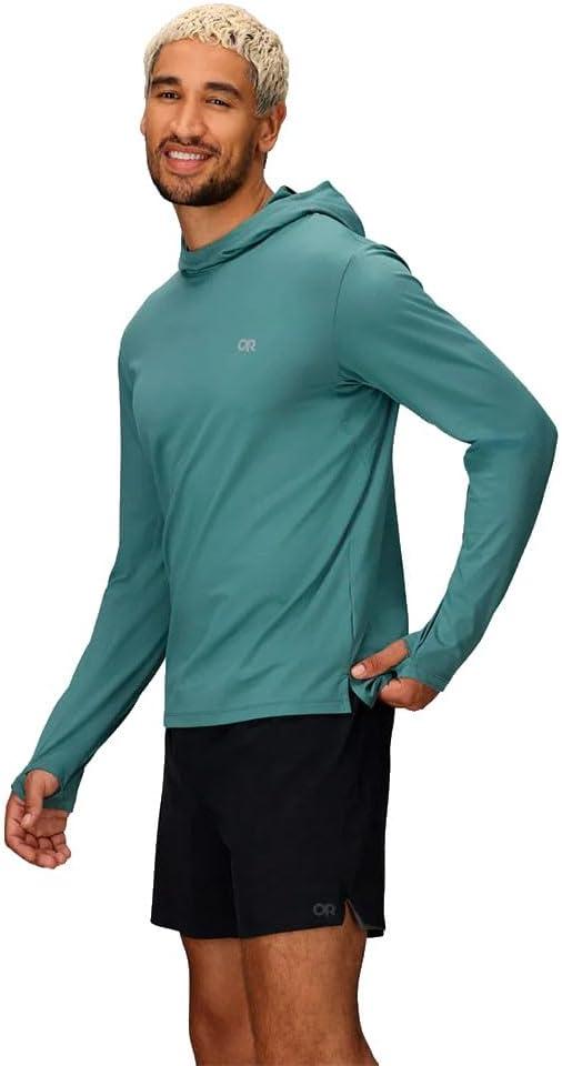 imageOutdoor Research Mens ActiveIce Spectrum Sun Hoodie Self Cooling Quick Dry 3 Panel Hood UPF 50 Standard FitNeptune