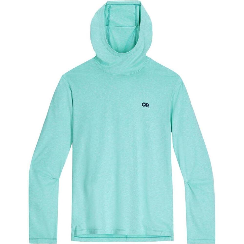 imageOutdoor Research Mens ActiveIce Spectrum Sun Hoodie Self Cooling Quick Dry 3 Panel Hood UPF 50 Standard FitMaldives Heather