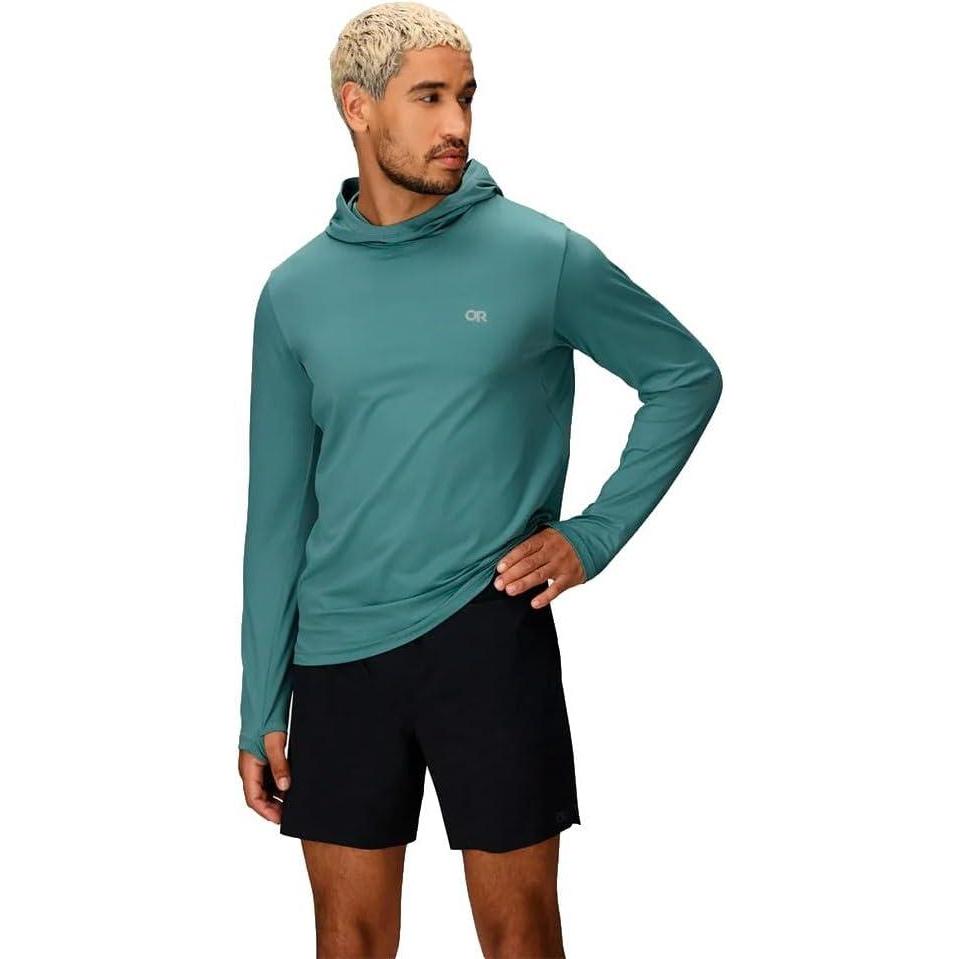 imageOutdoor Research Mens ActiveIce Spectrum Sun Hoodie Self Cooling Quick Dry 3 Panel Hood UPF 50 Standard FitNeptune