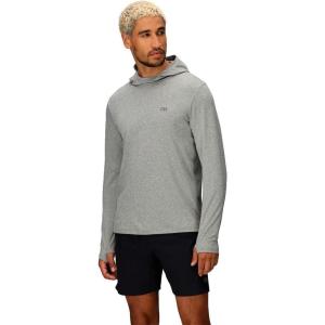 Outdoor Research Men’s ActiveIce Spectrum Sun Hoodie | Self Cooling, Quick Dry, 3 Panel Hood, UPF 50+, Standard Fit(Grey Heather)