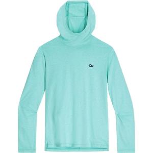Outdoor Research Men’s ActiveIce Spectrum Sun Hoodie | Self Cooling, Quick Dry, 3 Panel Hood, UPF 50+, Standard Fit(Maldives Heather)