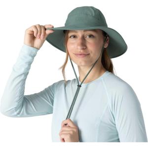 Outdoor Research Women’s Oasis Sun Hat | Wide Brim, Lightweight UPF 50+ Sun Protection Hat for Hiking & Golf, Chin Strap(Malachite)