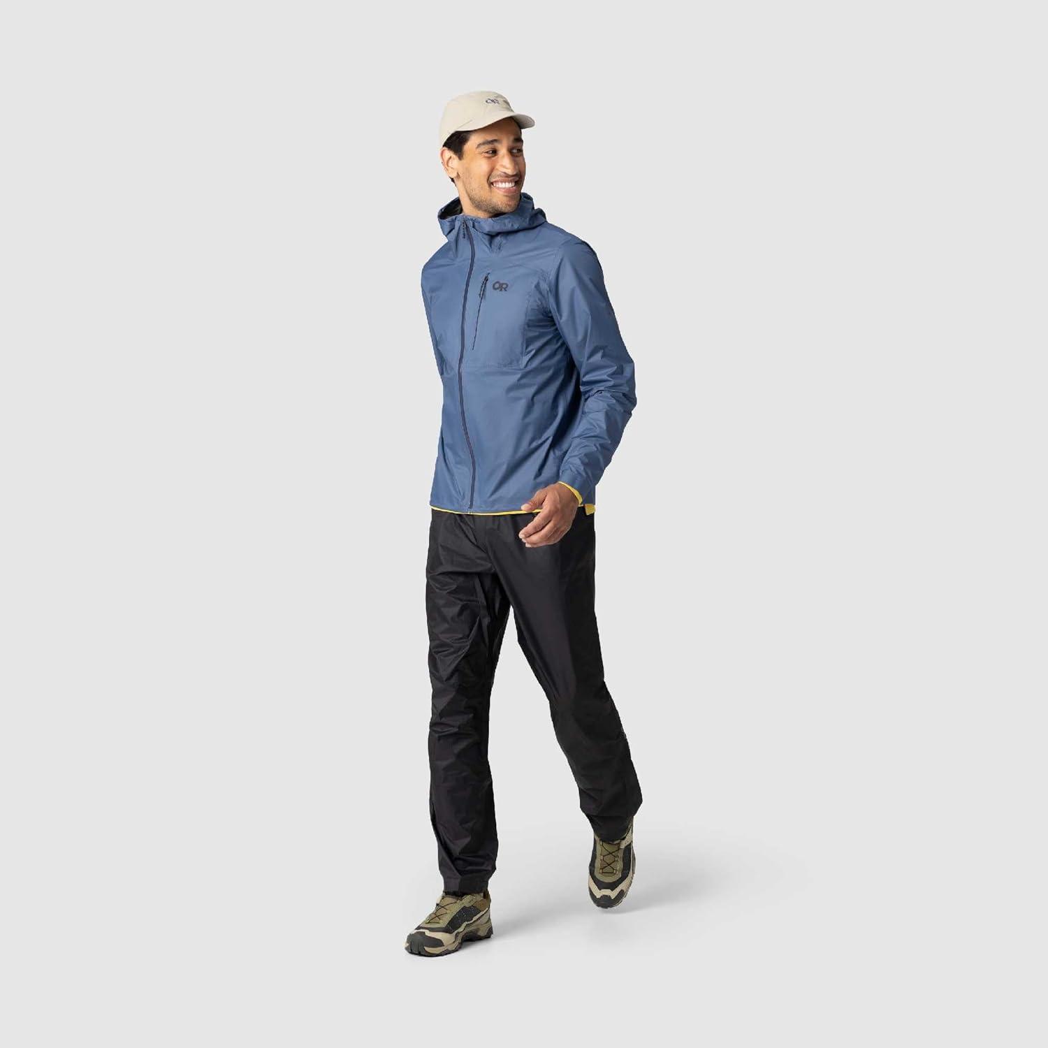 imageOutdoor Research Mens Helium UL Jacket Lightweight Waterproof Rain Jacket Breathable Windproof Fully Seam TapedSkyline