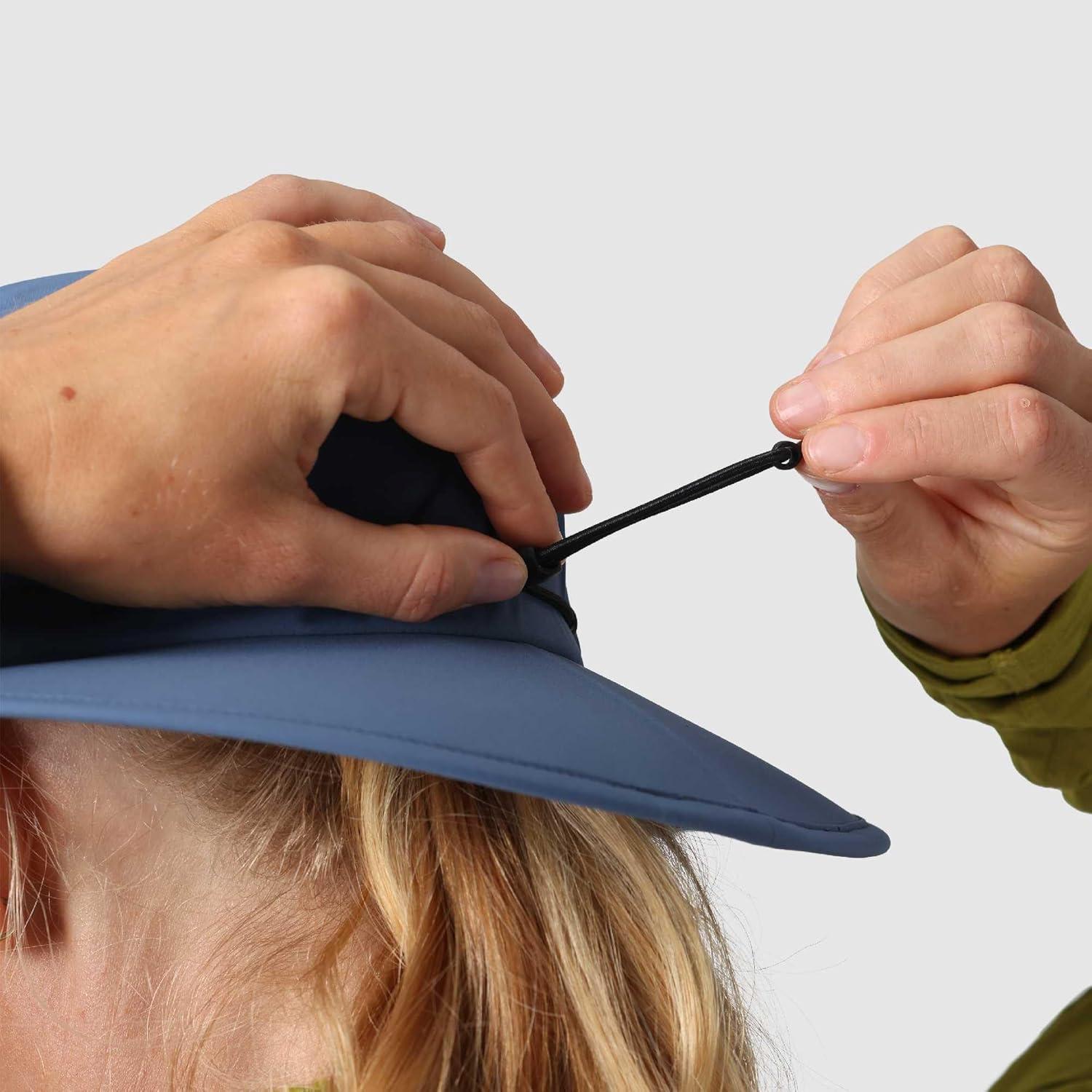 imageOutdoor Research Stratoburst Rain Hat Waterproof Windproof Breathable Adjustable Chin Cord Stiffened Brim with FoamSkyline