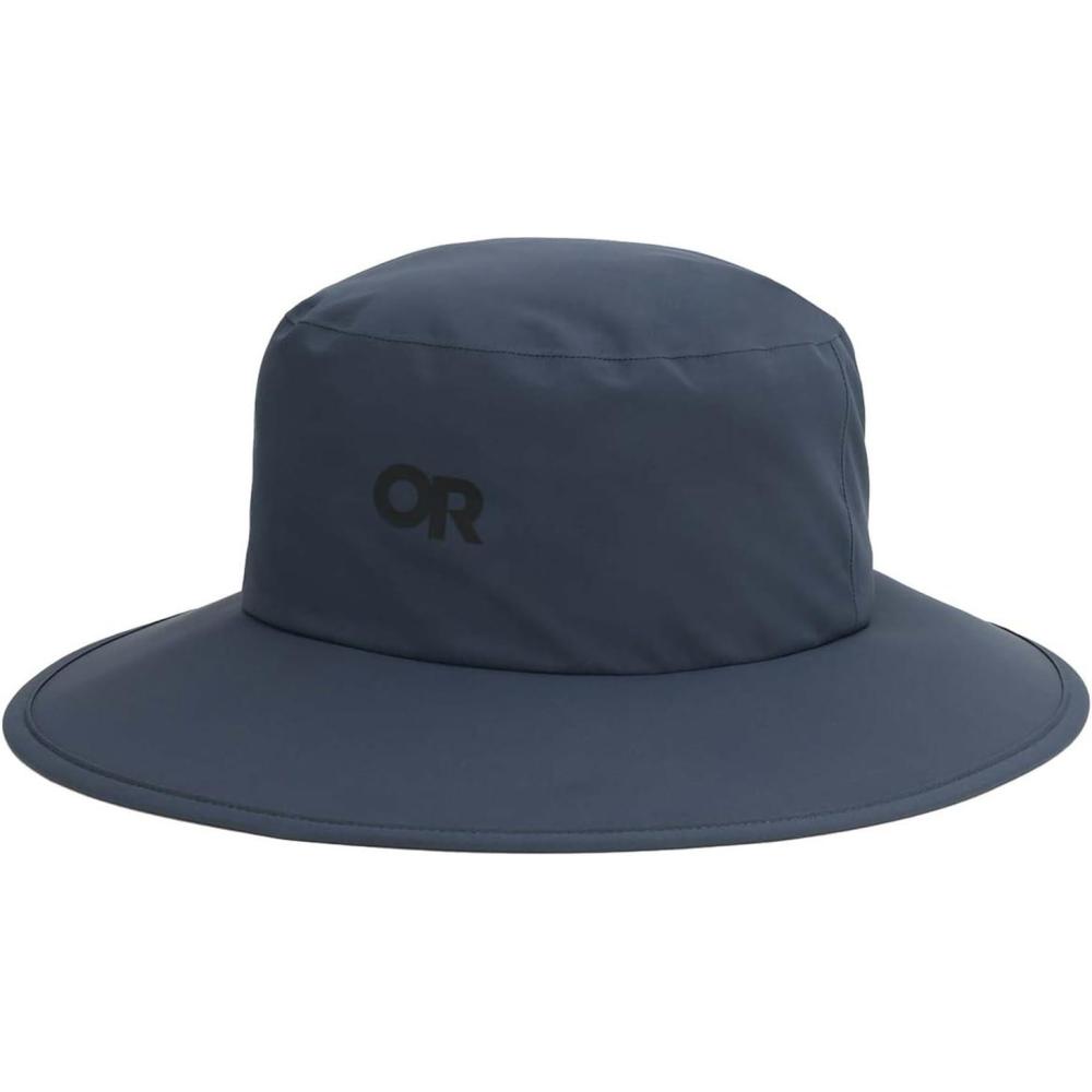 imageOutdoor Research Stratoburst Rain Hat Waterproof Windproof Breathable Adjustable Chin Cord Stiffened Brim with FoamAtlantic